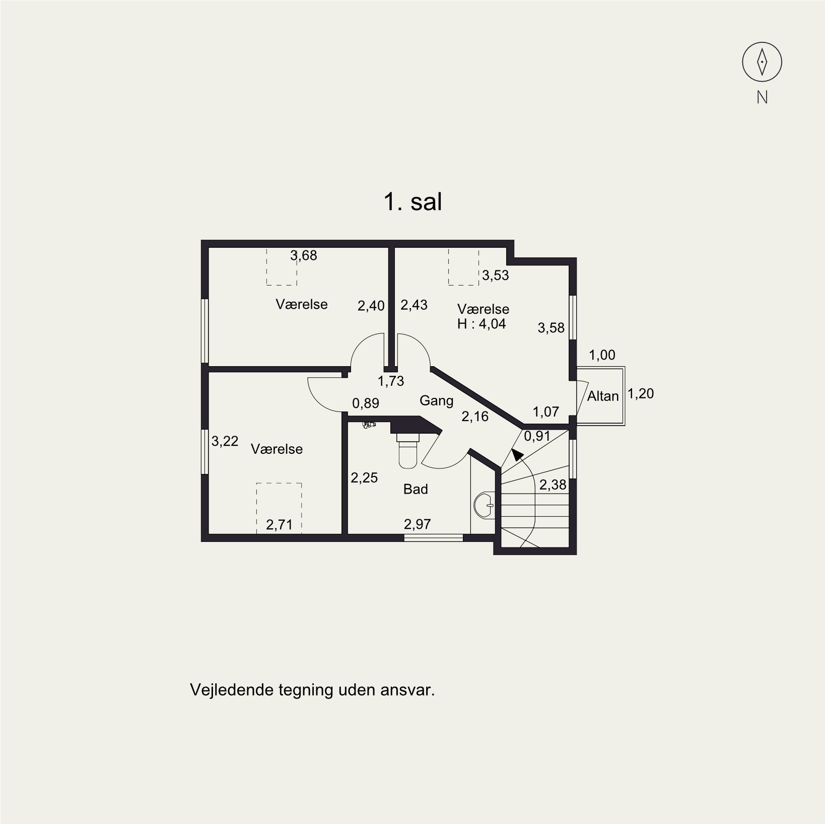 Plantegninger billede af Bøghsgade 47, 8700 Horsens
