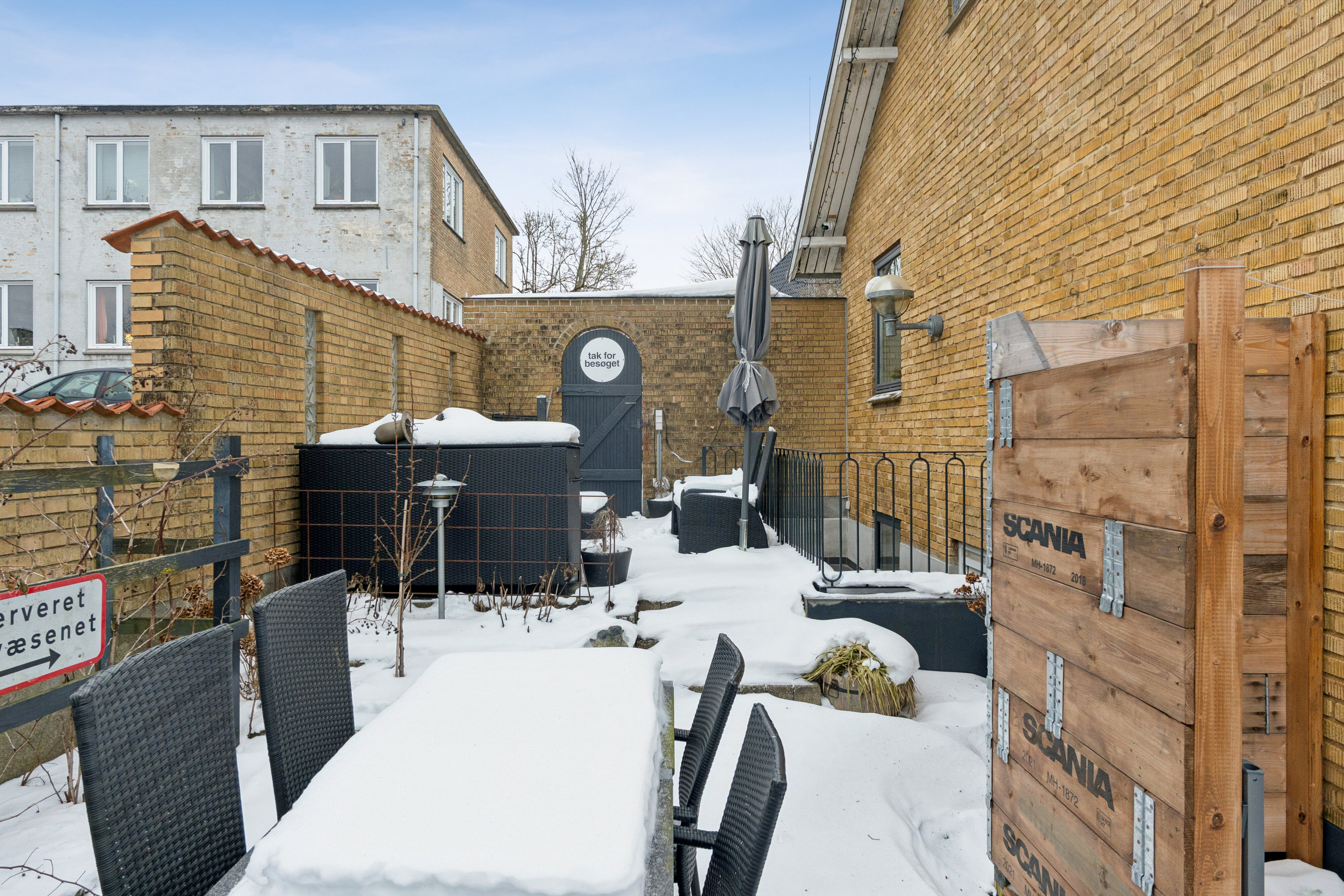 Fremhævet terrasse billede i fuldskærmstilstand. Billede af Præstøvej 16, 4640 Faxe