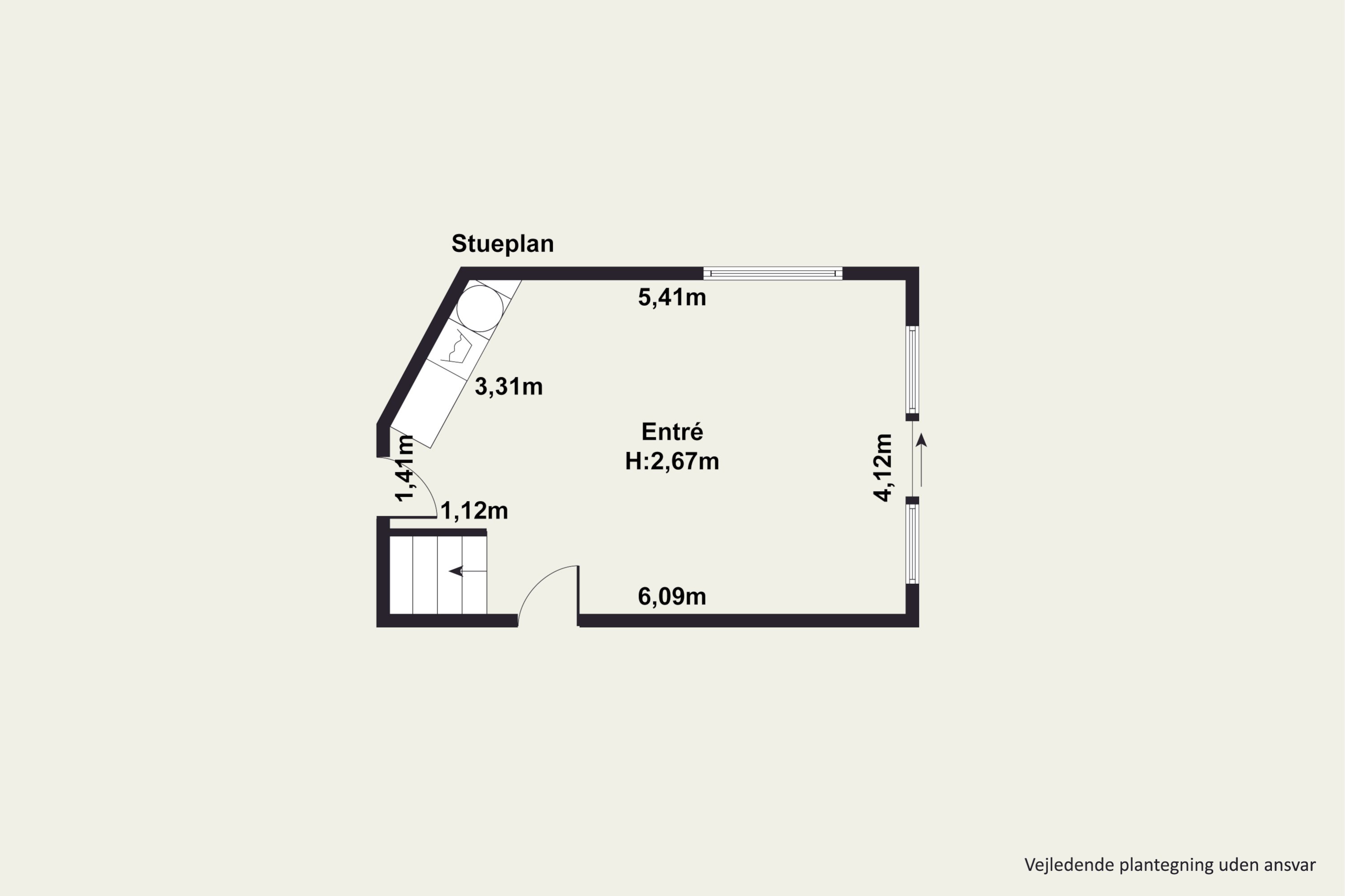 Plantegninger billede af Perlegade 73B, 1., 6400 Sønderborg