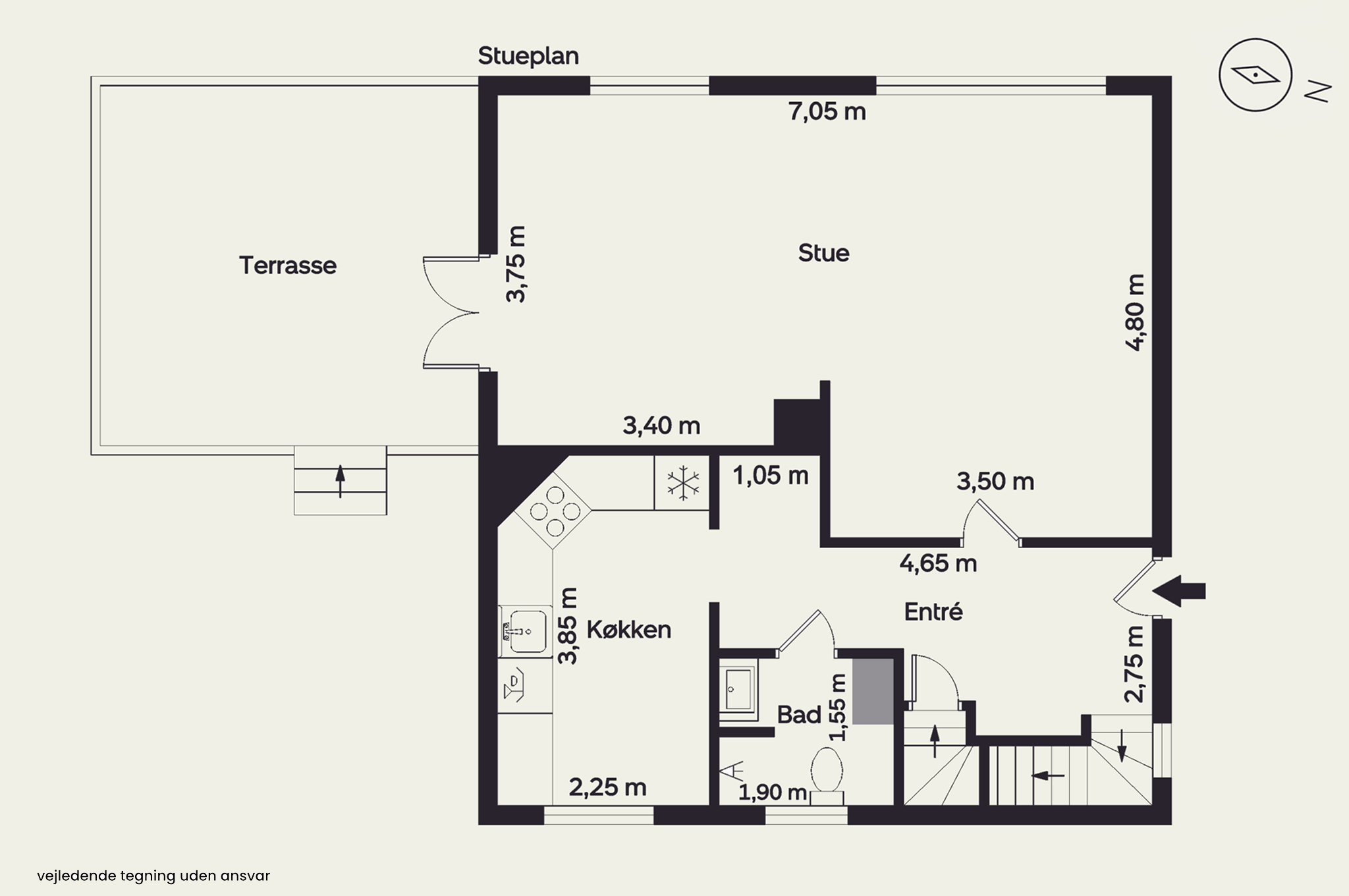 Plantegninger billede af Jagtvej 2, 7200 Grindsted