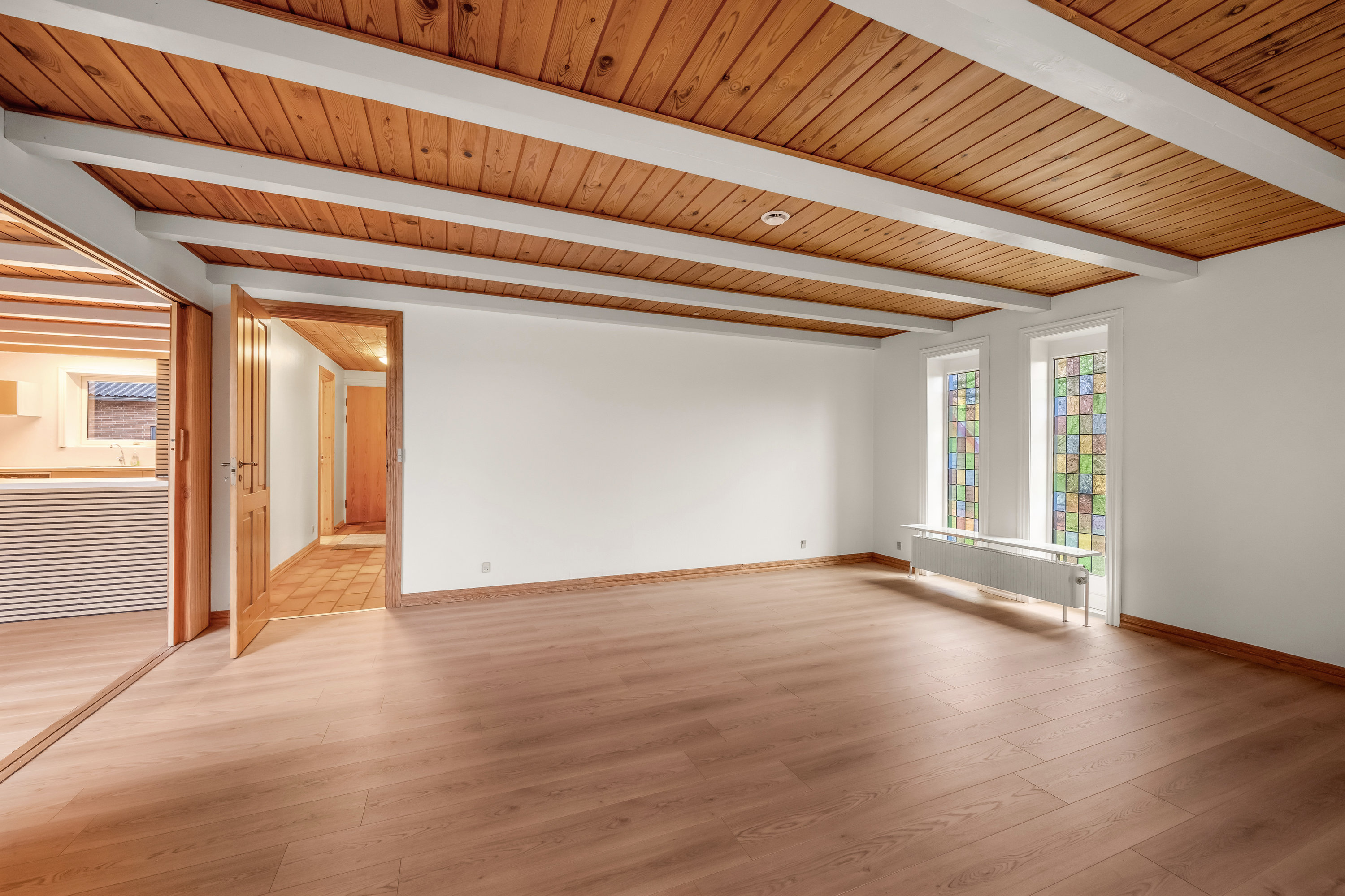 Fremhævet stue billede i fuldskærmstilstand. Billede af Skovbrynet 9 og 11, Ølstrup, 6950 Ringkøbing