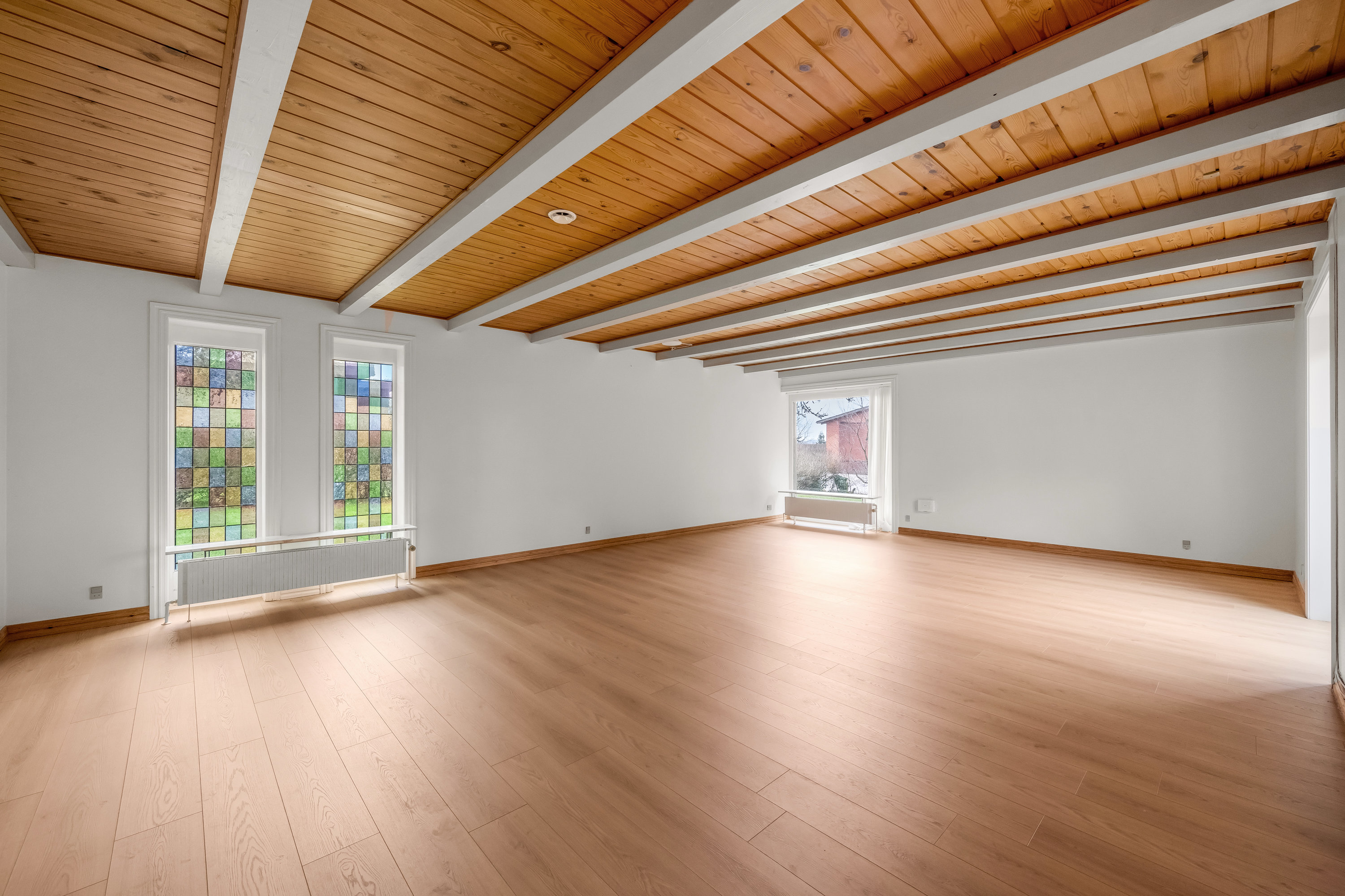 Fremhævet stue billede i fuldskærmstilstand. Billede af Skovbrynet 9 og 11, Ølstrup, 6950 Ringkøbing