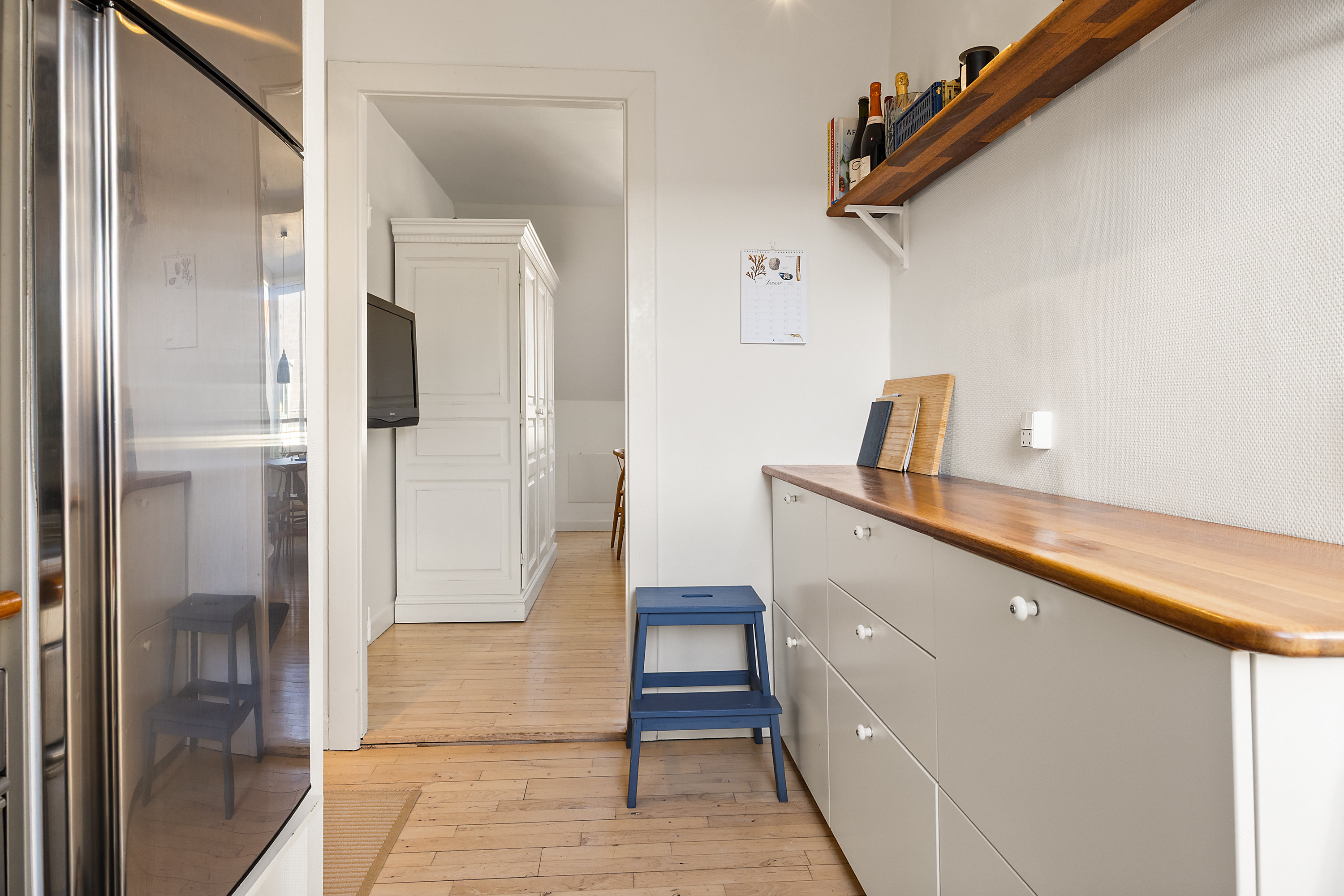 Fremhævet køkken billede i fuldskærmstilstand. Billede af Andreas Bjørns Gade 16, 5. tv., 1428 København K