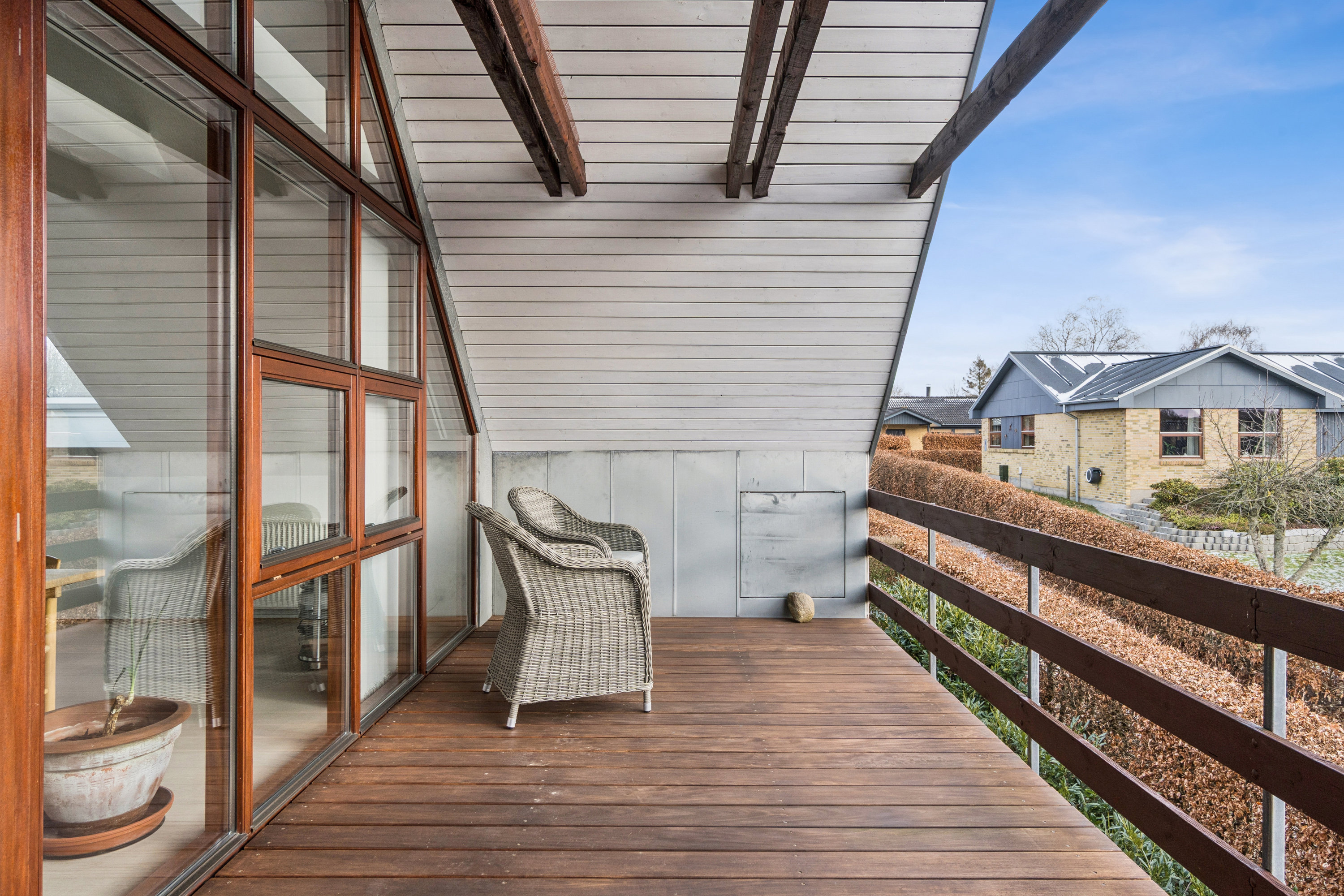 Fremhævet terrasse billede i fuldskærmstilstand. Billede af Teglbrændervej 18, 8800 Viborg