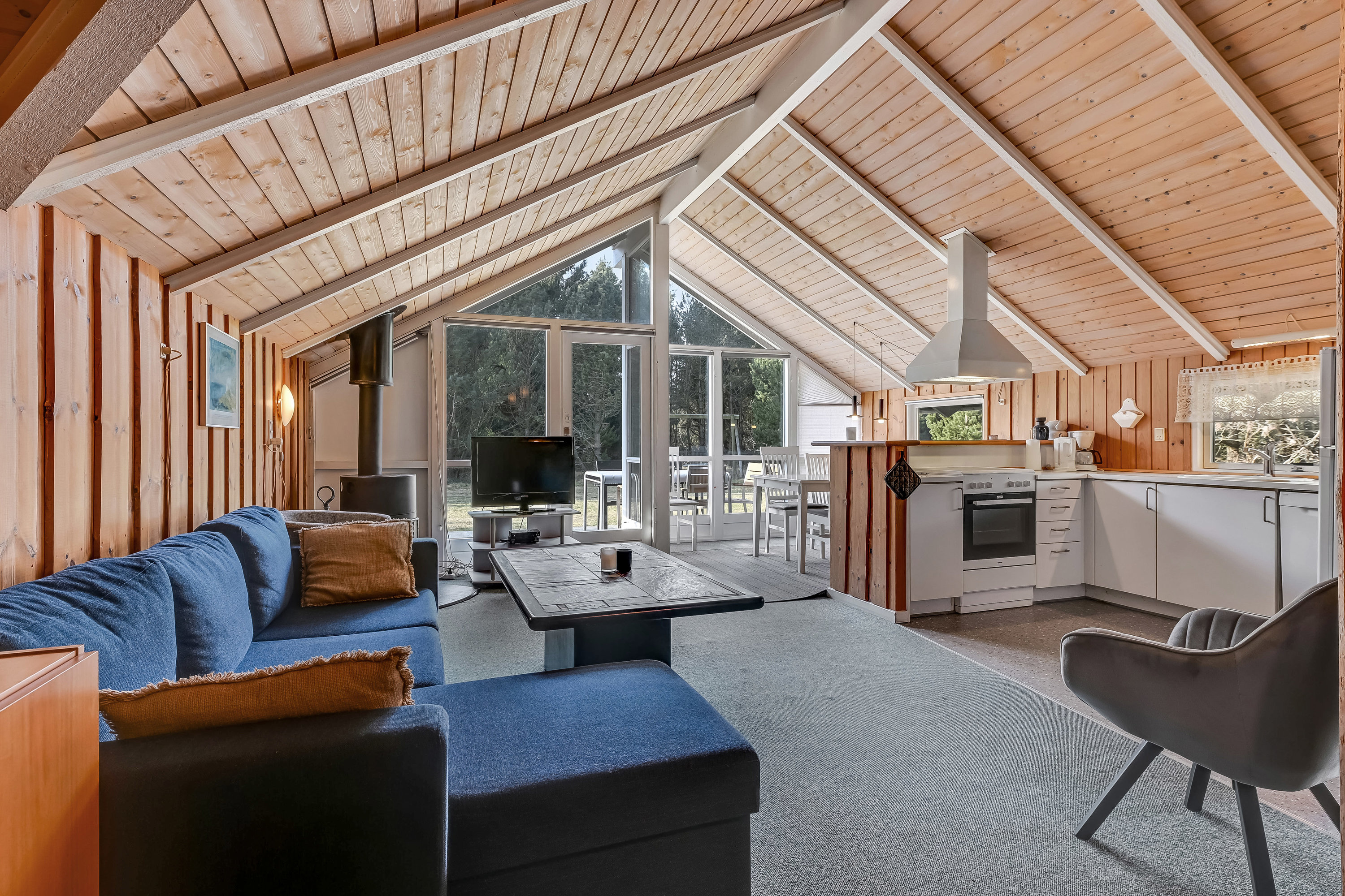 Fremhævet stue billede i fuldskærmstilstand. Billede af Hedevej 40, Ho, 6857 Blåvand