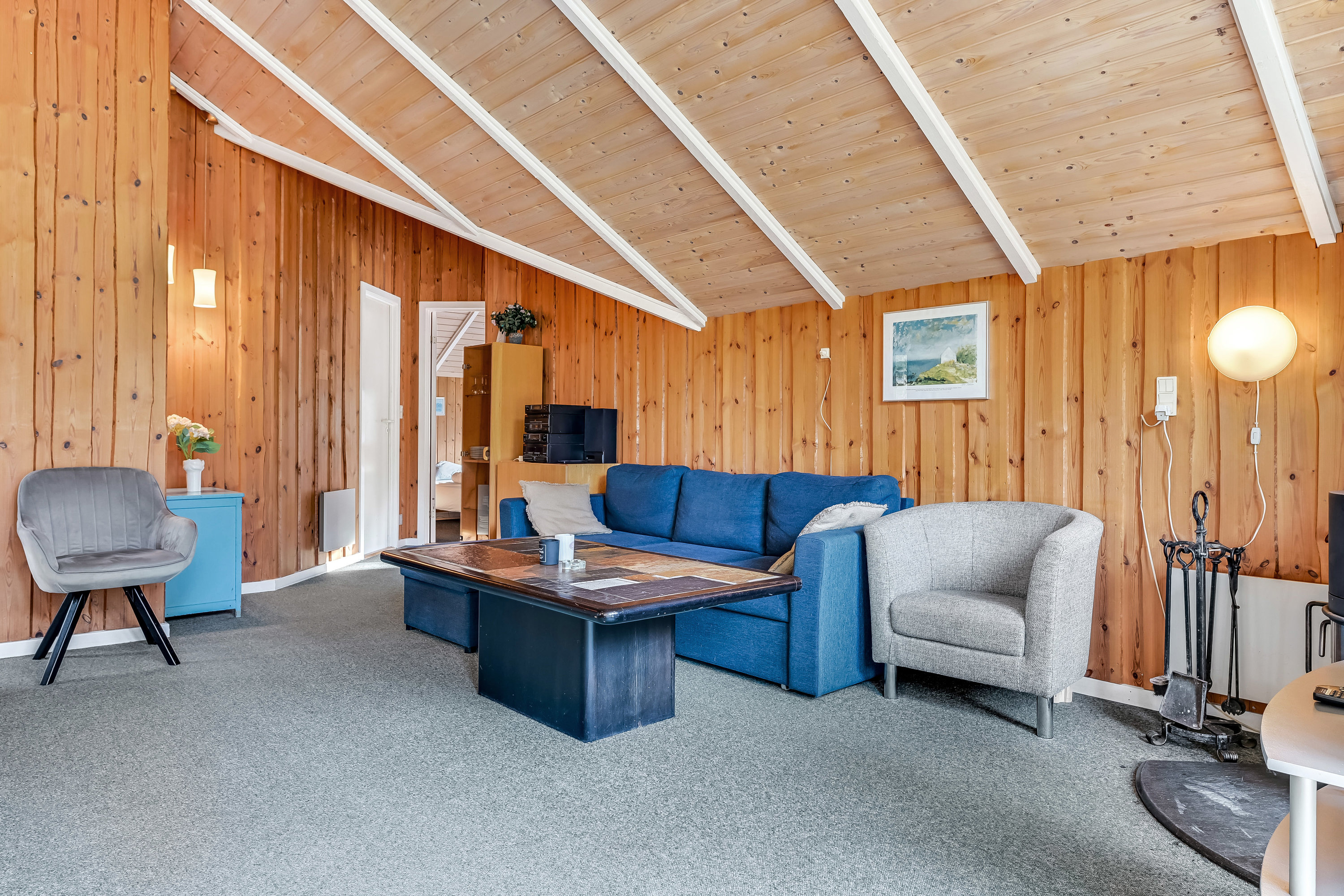 Fremhævet stue billede i fuldskærmstilstand. Billede af Hedevej 40, Ho, 6857 Blåvand