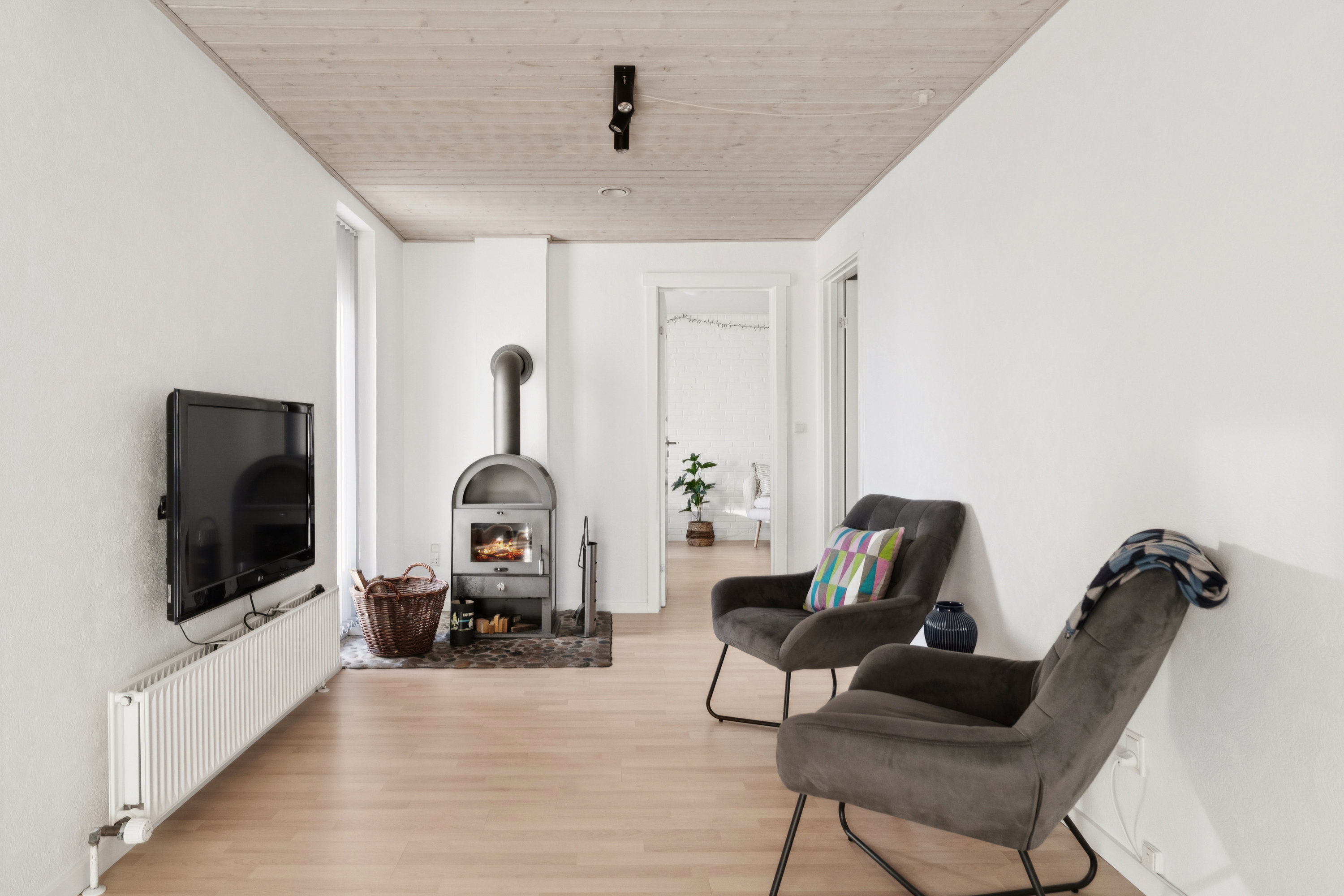 Fremhævet stue billede i fuldskærmstilstand. Billede af Lucernevej 38, 8920 Randers NV