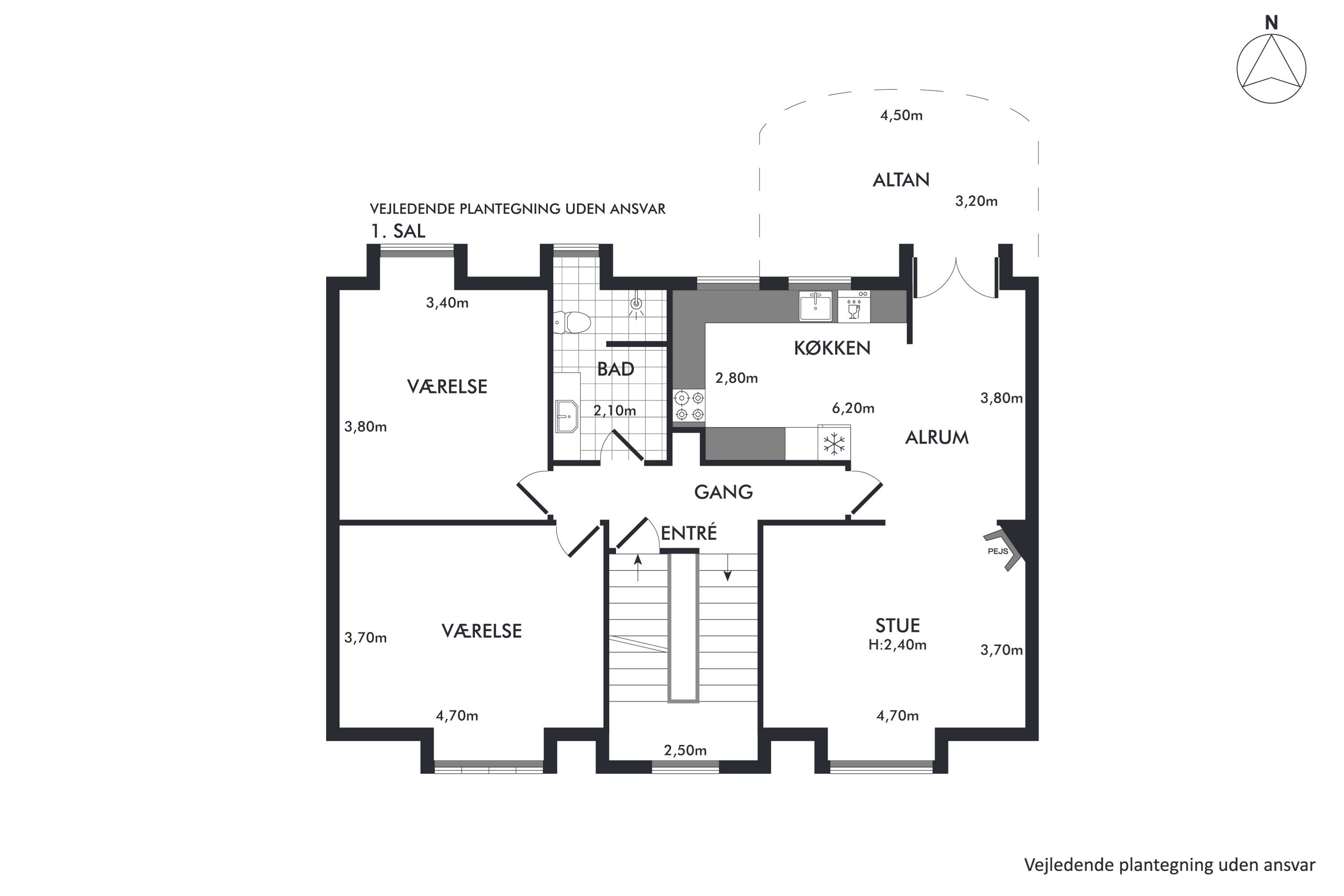 Plantegninger billede af Vestre Alle 32, 9000 Aalborg