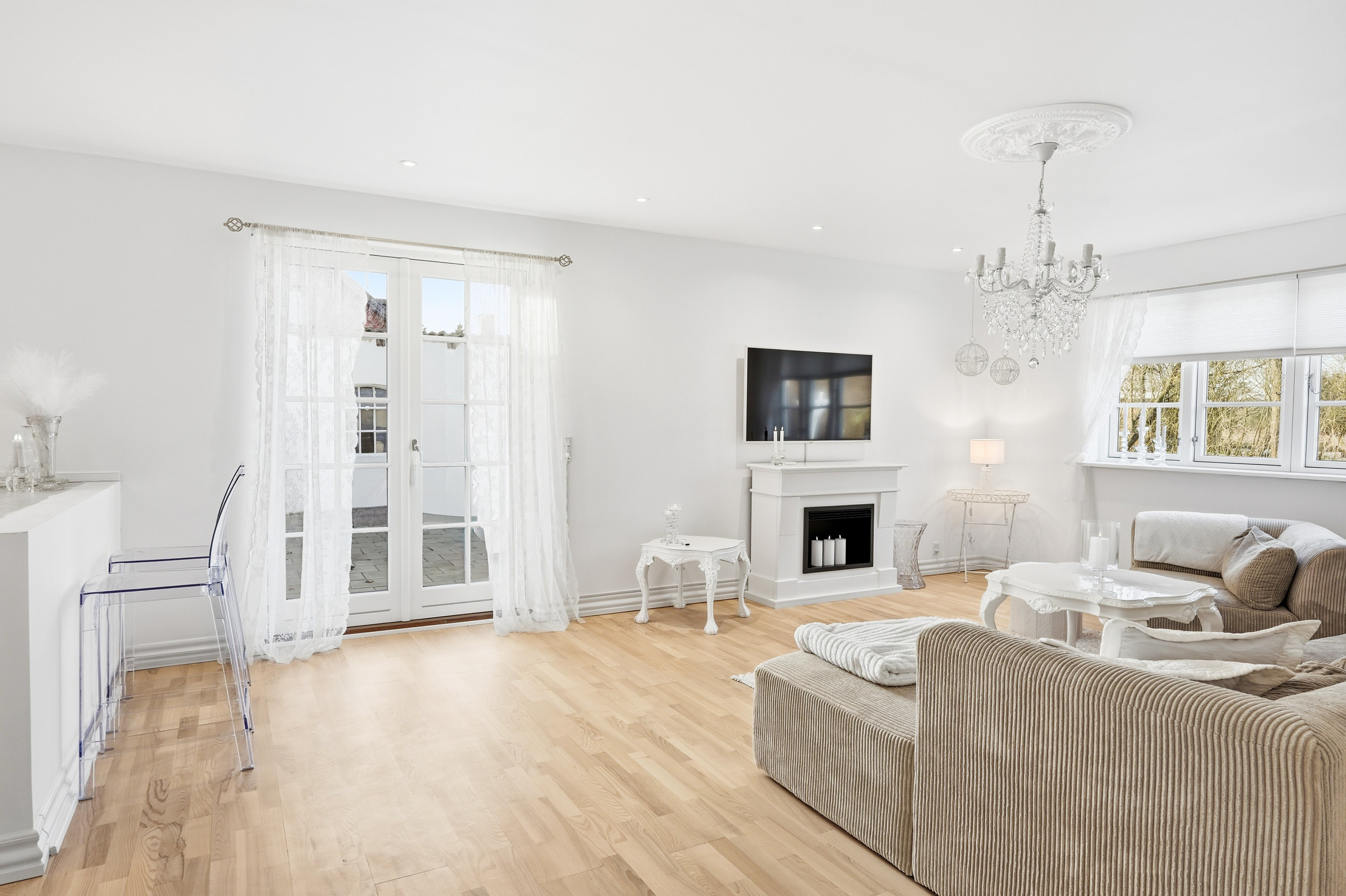 Fremhævet stue billede i fuldskærmstilstand. Billede af Æbleskivegyden 31, Allesø, 5270 Odense N