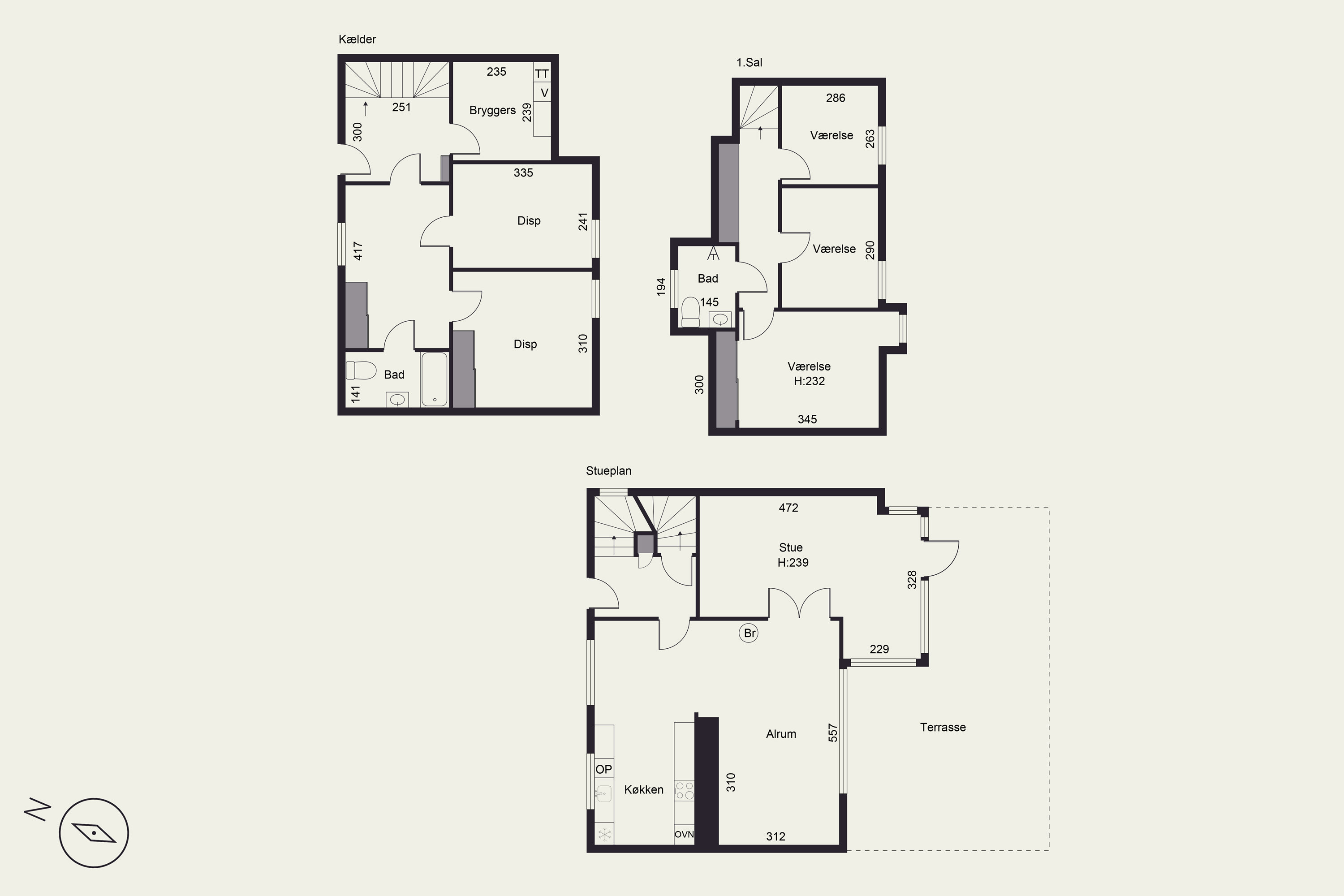 Plantegninger billede af Holken 3, Hasle, 8210 Aarhus V