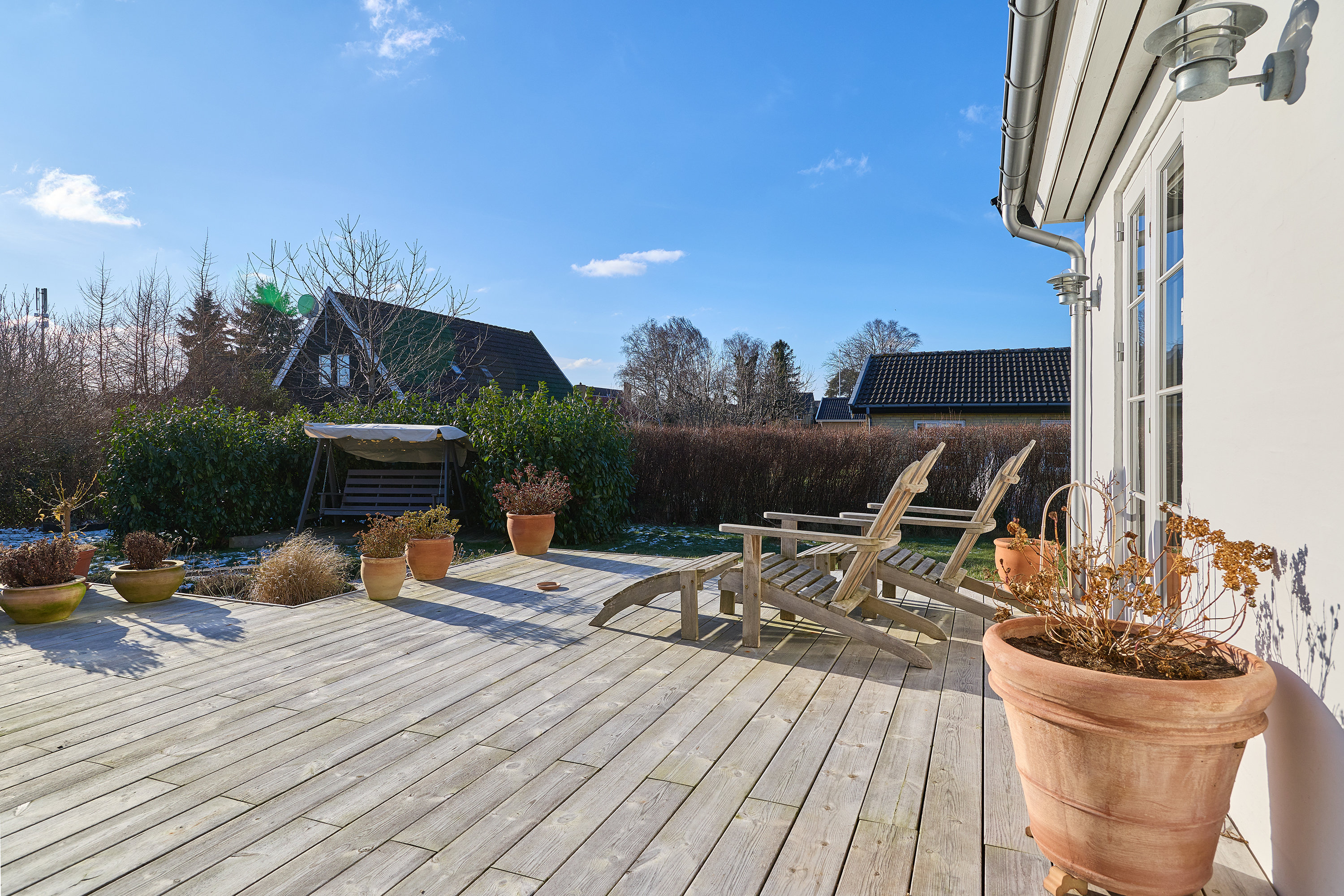 Fremhævet terrasse billede i fuldskærmstilstand. Billede af Solvænget 23, 3250 Gilleleje