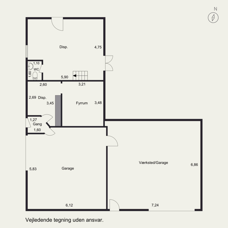 Plantegninger billede af Kirkedalsvej 1, Rårup, 7130 Juelsminde