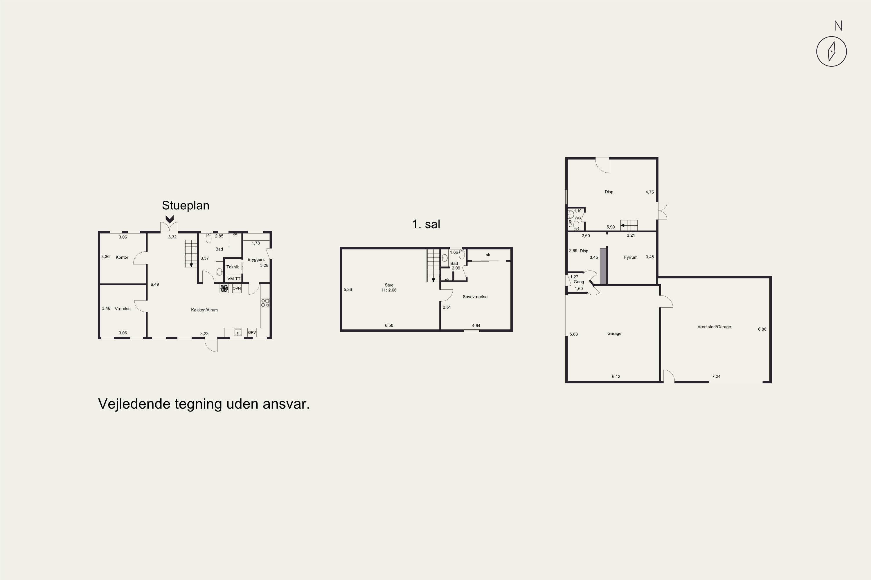 Plantegninger billede af Kirkedalsvej 1, Rårup, 7130 Juelsminde