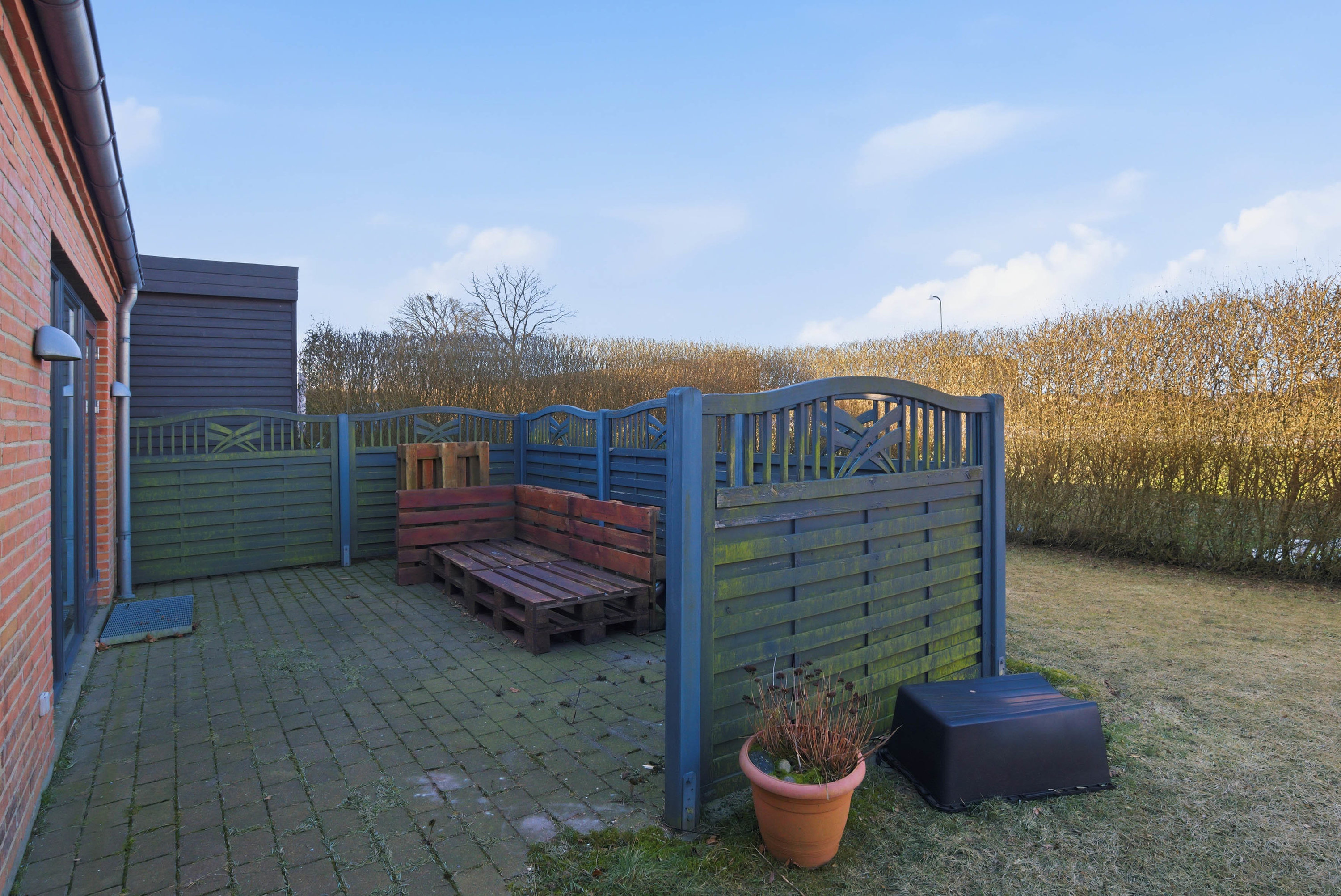 Fremhævet terrasse billede i fuldskærmstilstand. Billede af Under Egen 16, Halgårde, 7500 Holstebro