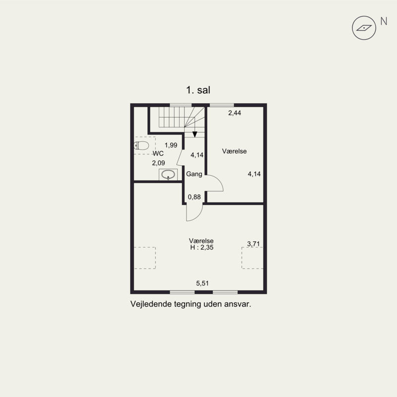 Plantegninger billede af Vestergade 67, Særslev, 5471 Søndersø