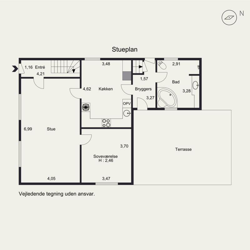 Plantegninger billede af Vestergade 67, Særslev, 5471 Søndersø