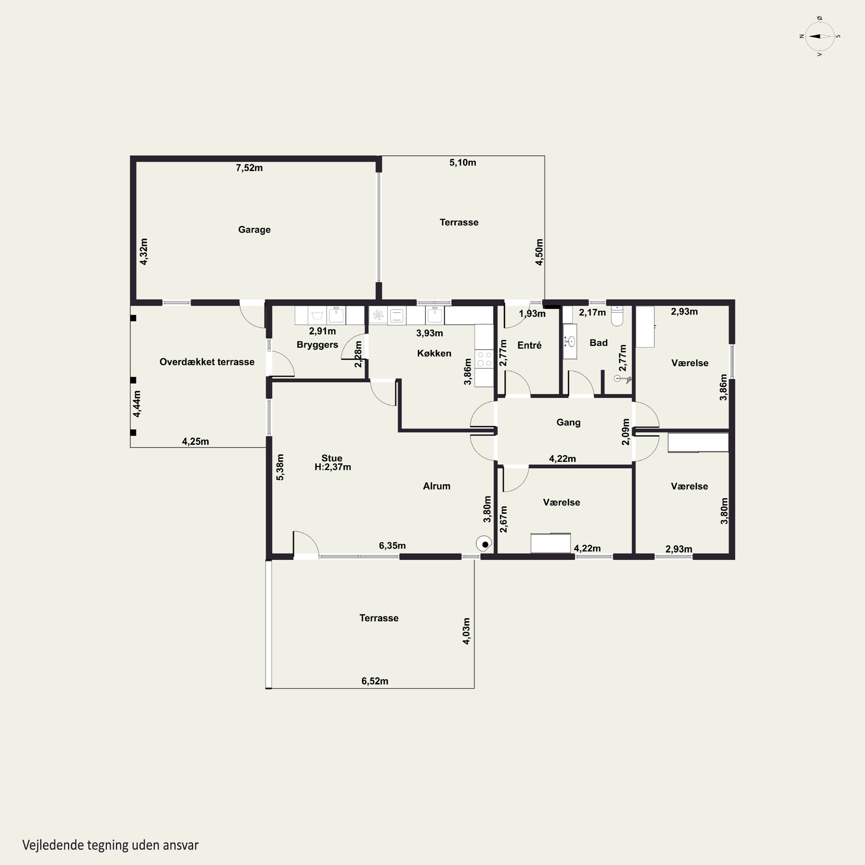 Plantegninger billede af Gyvelvej 54, 7700 Thisted