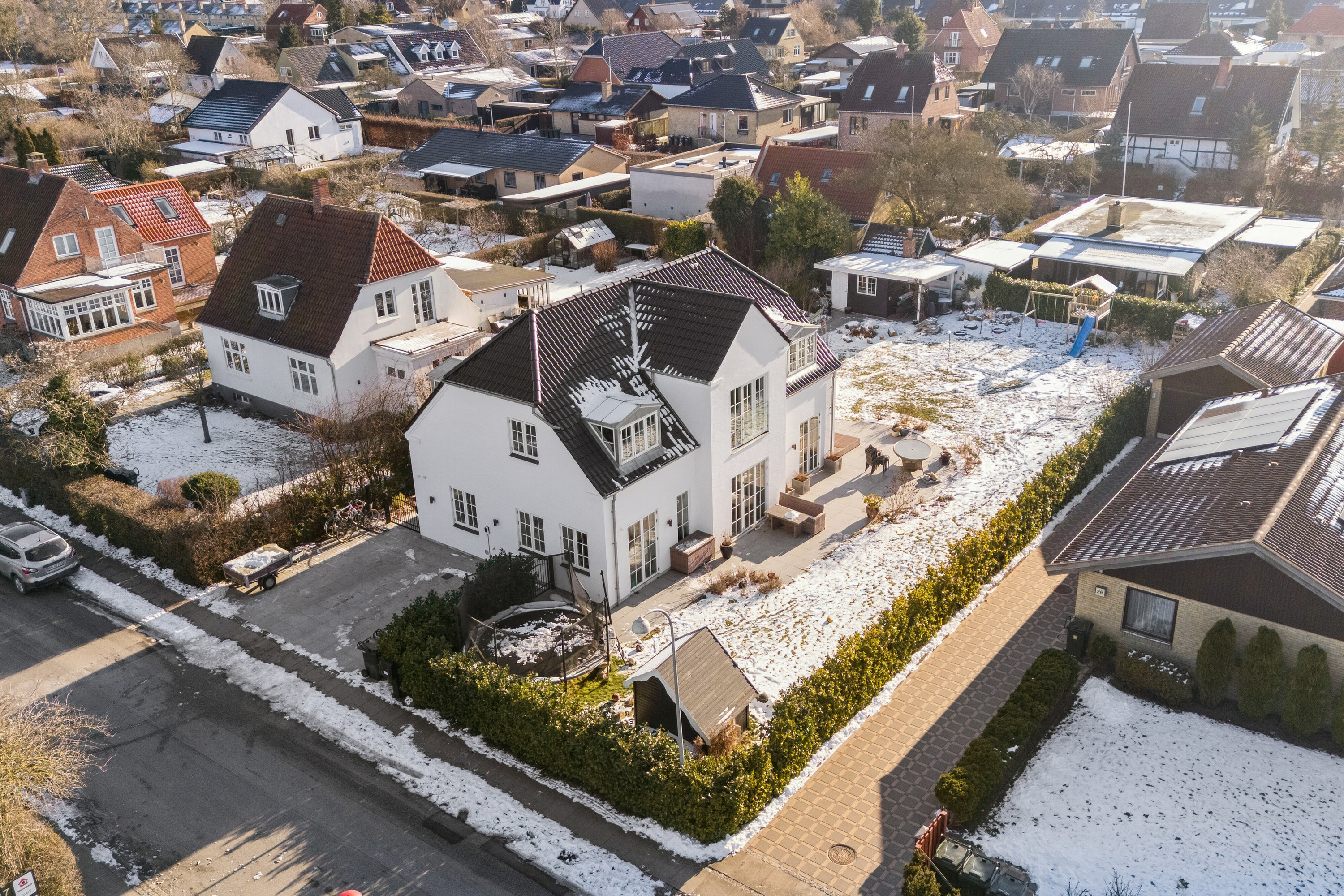 Fremhævet luftfoto billede i fuldskærmstilstand. Billede af Strøbyvej 28, 2650 Hvidovre