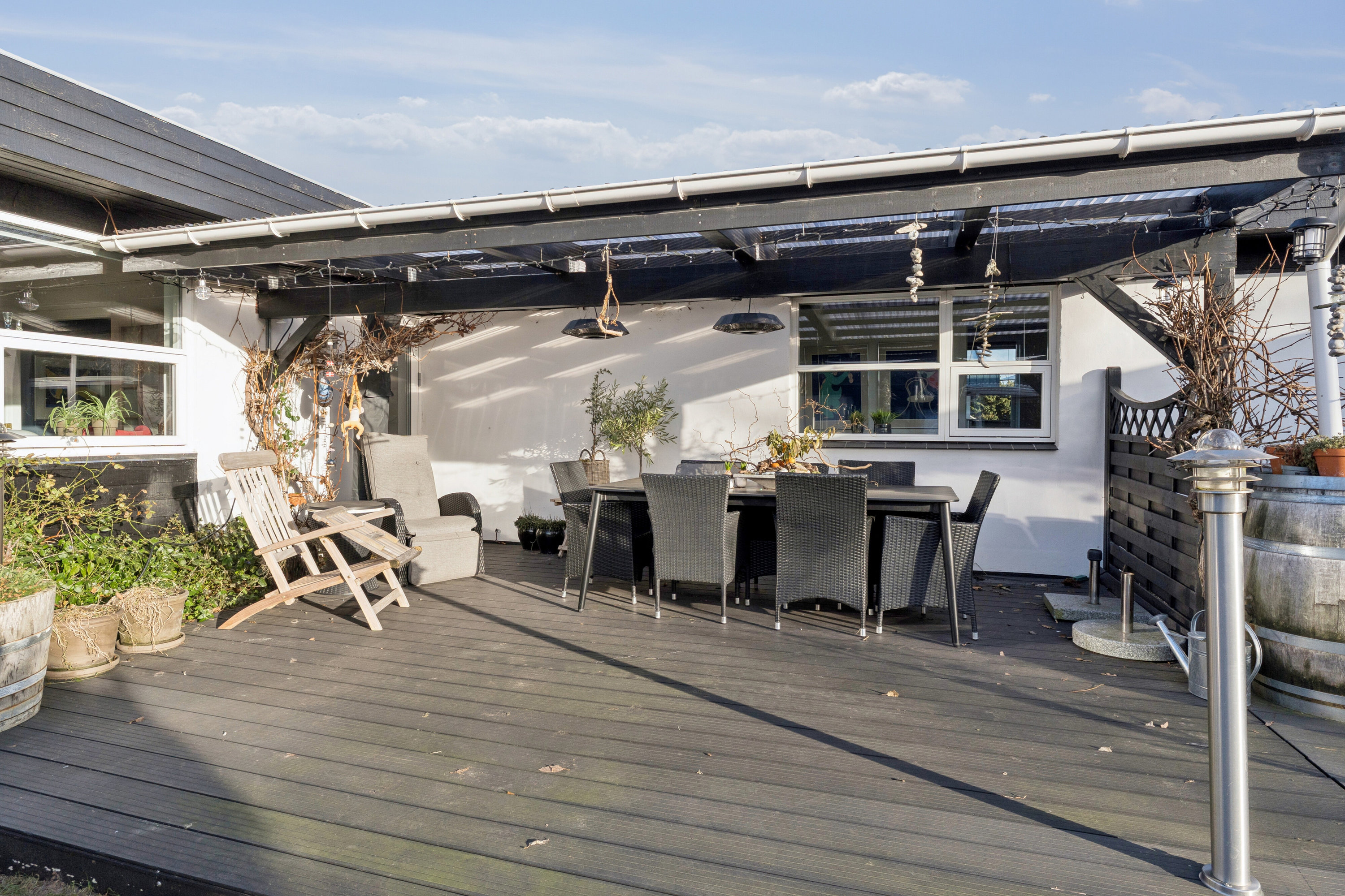 Fremhævet overdækket terrasse billede i fuldskærmstilstand. Billede af Ingersvej 14, 9800 Hjørring