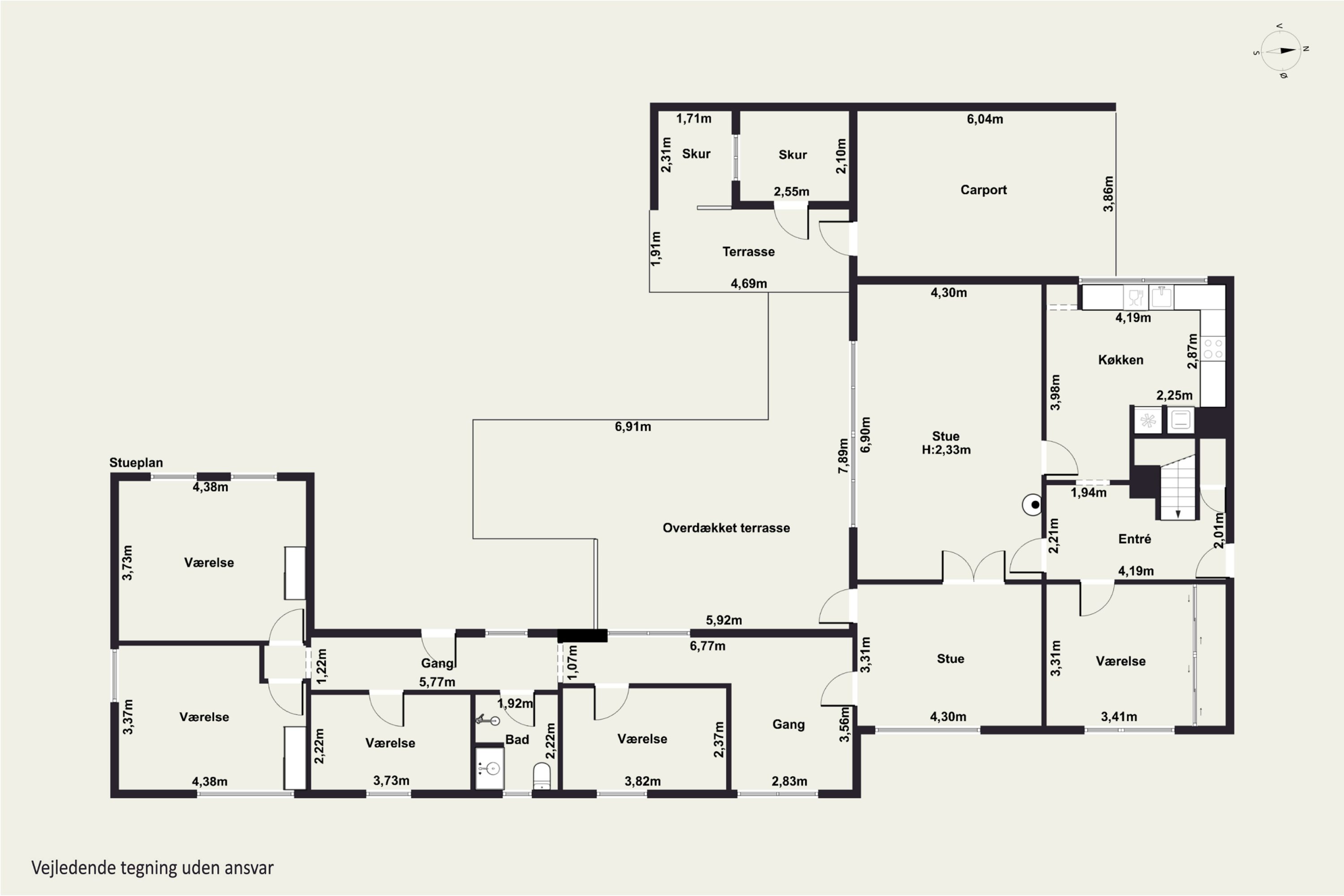 Plantegninger billede af Ingersvej 14, 9800 Hjørring