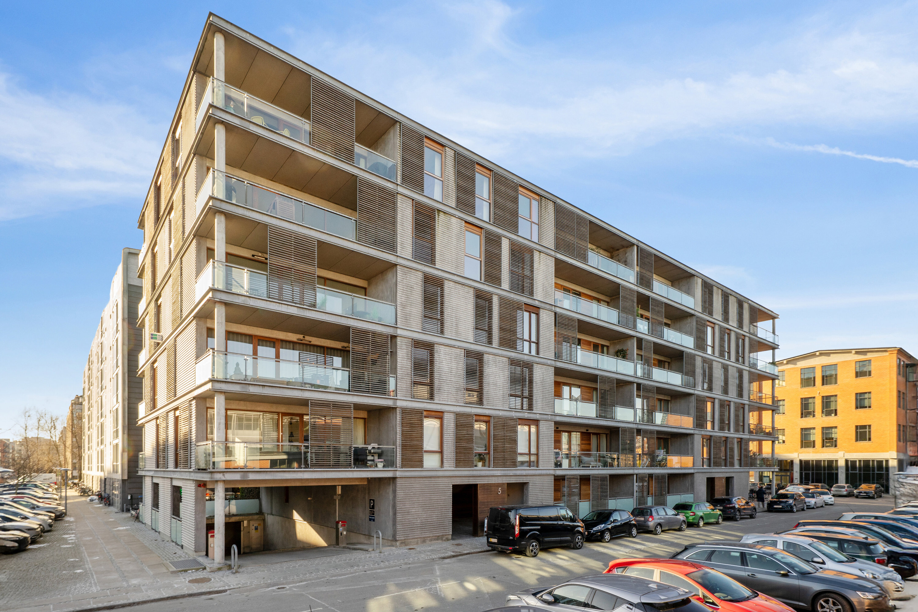 Fremhævet facade billede i fuldskærmstilstand. Billede af H.C. Hansens Gade 5, 3. tv., 2300 København S