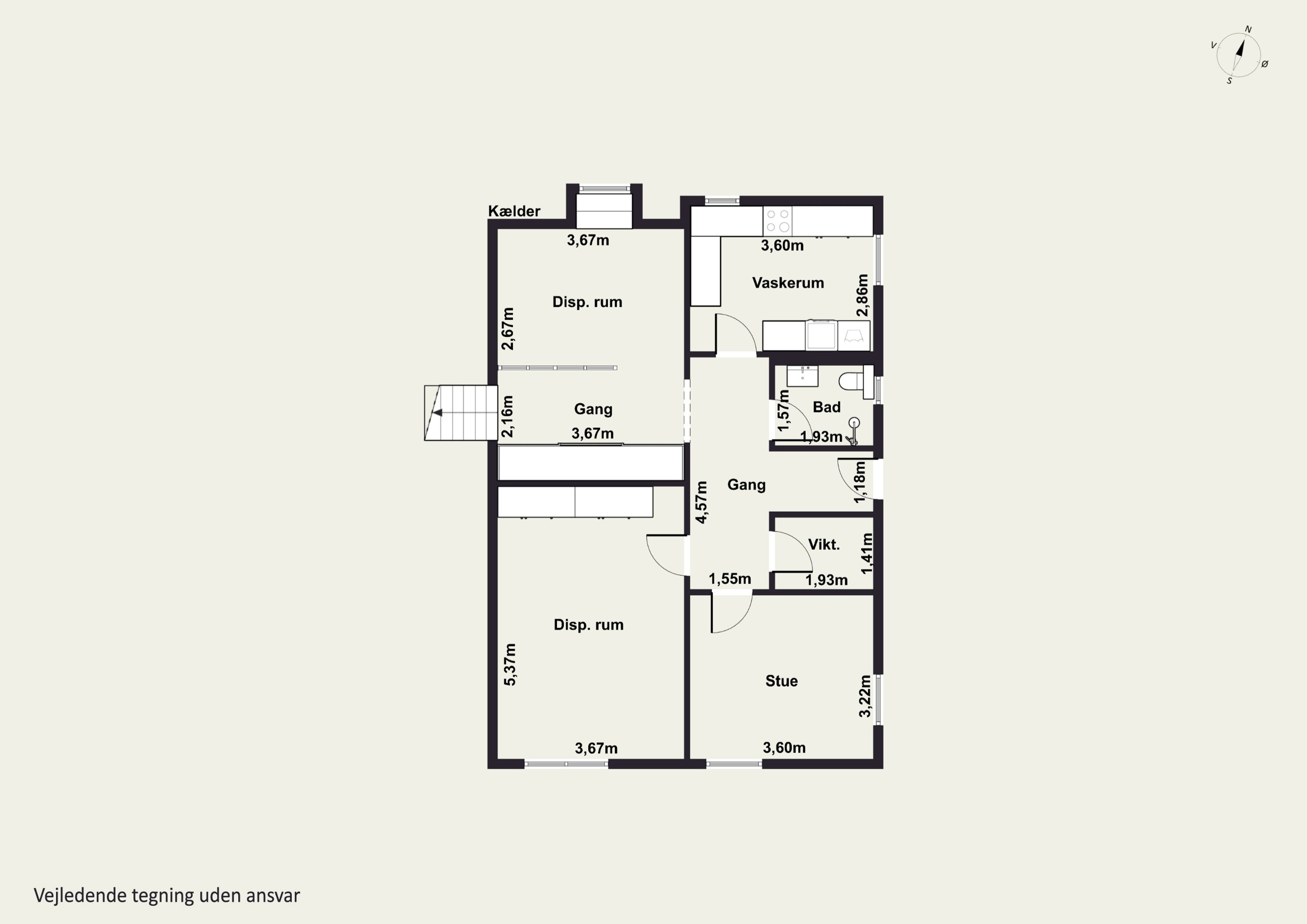 Plantegninger billede af Vinkelvænget 11, 2610 Rødovre