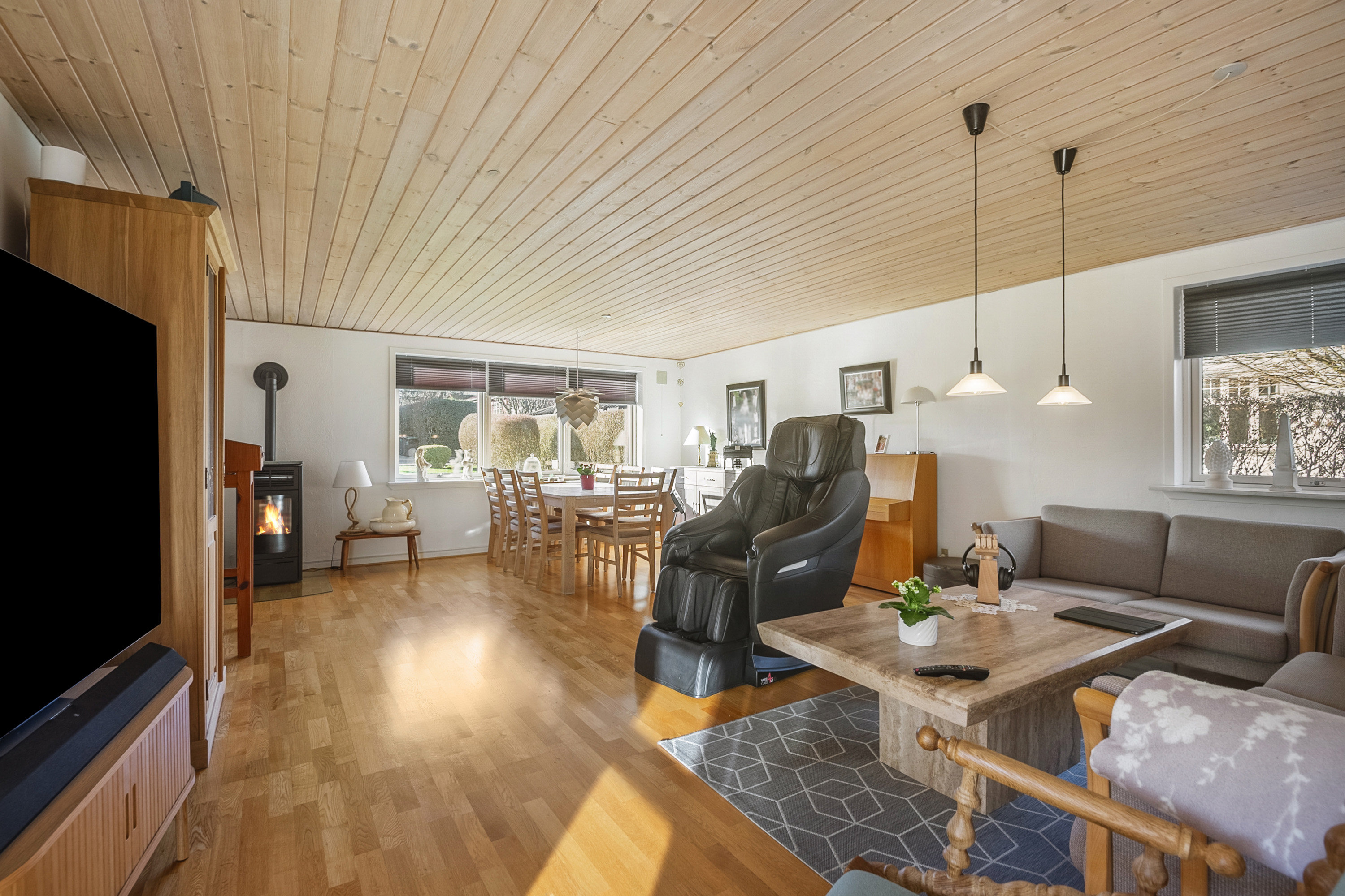 Fremhævet stue billede i fuldskærmstilstand. Billede af Glistrupsvej 9, 6800 Varde