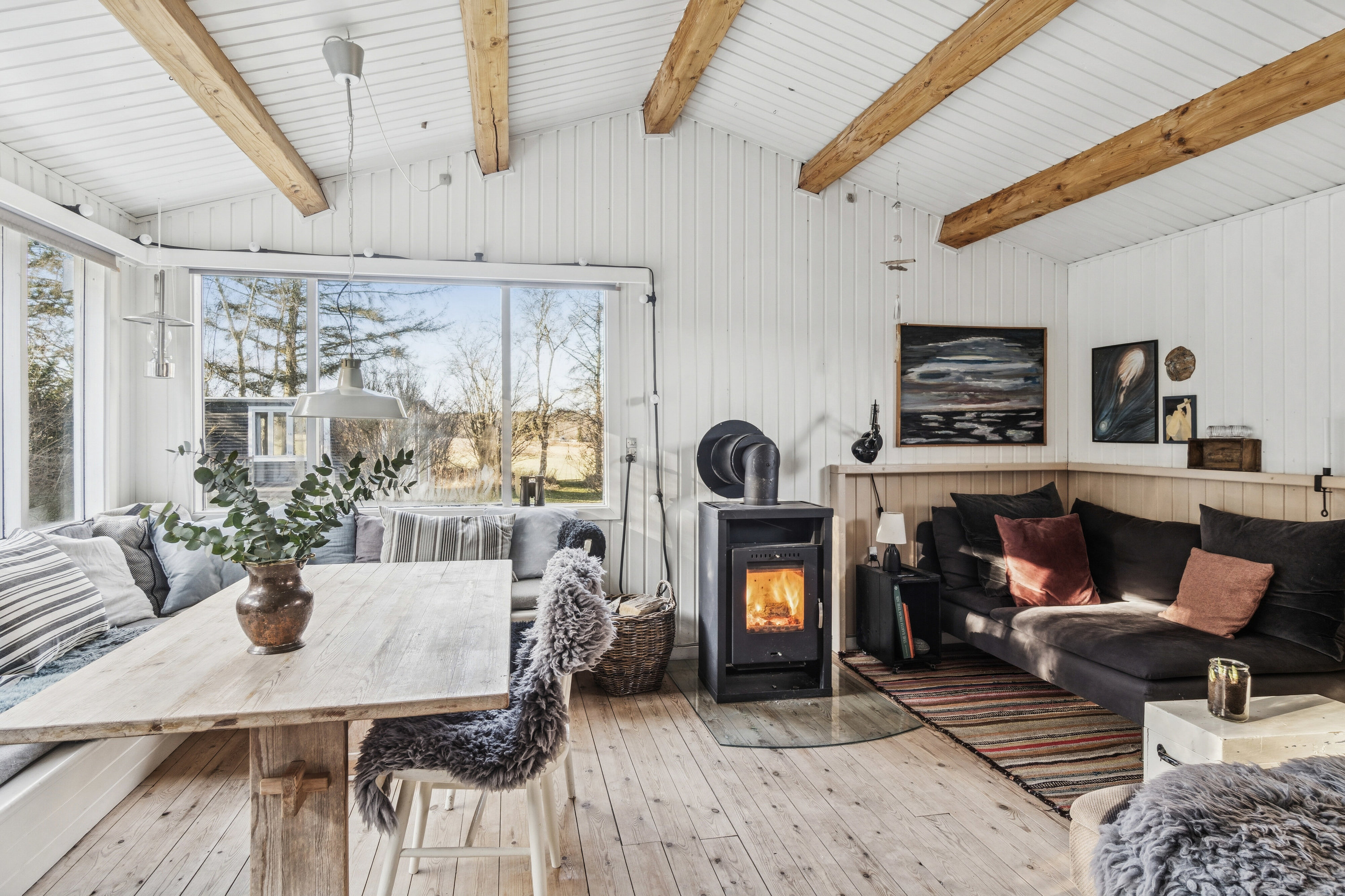 Fremhævet stue billede i fuldskærmstilstand. Billede af Leifavej Vestre 32, 4550 Asnæs