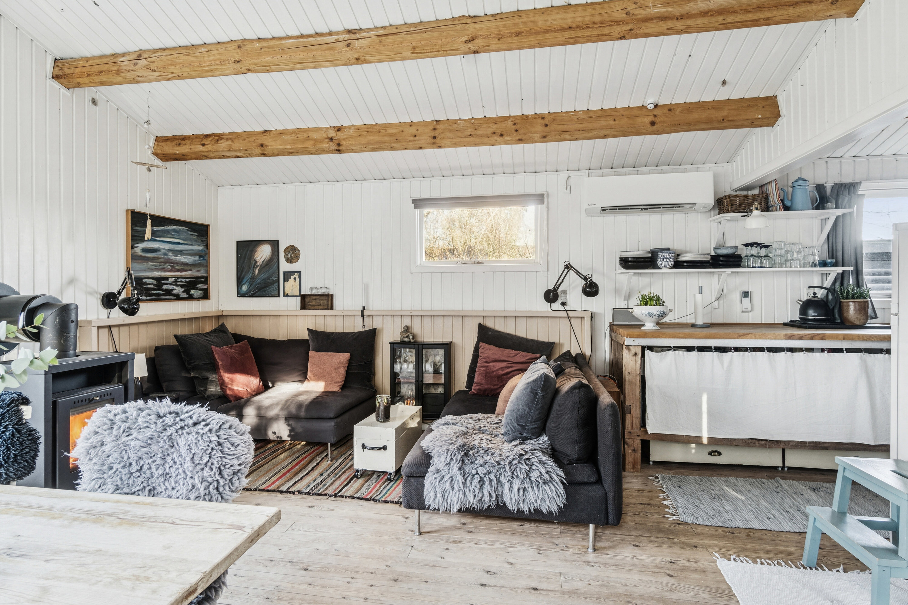 Fremhævet stue billede i fuldskærmstilstand. Billede af Leifavej Vestre 32, 4550 Asnæs