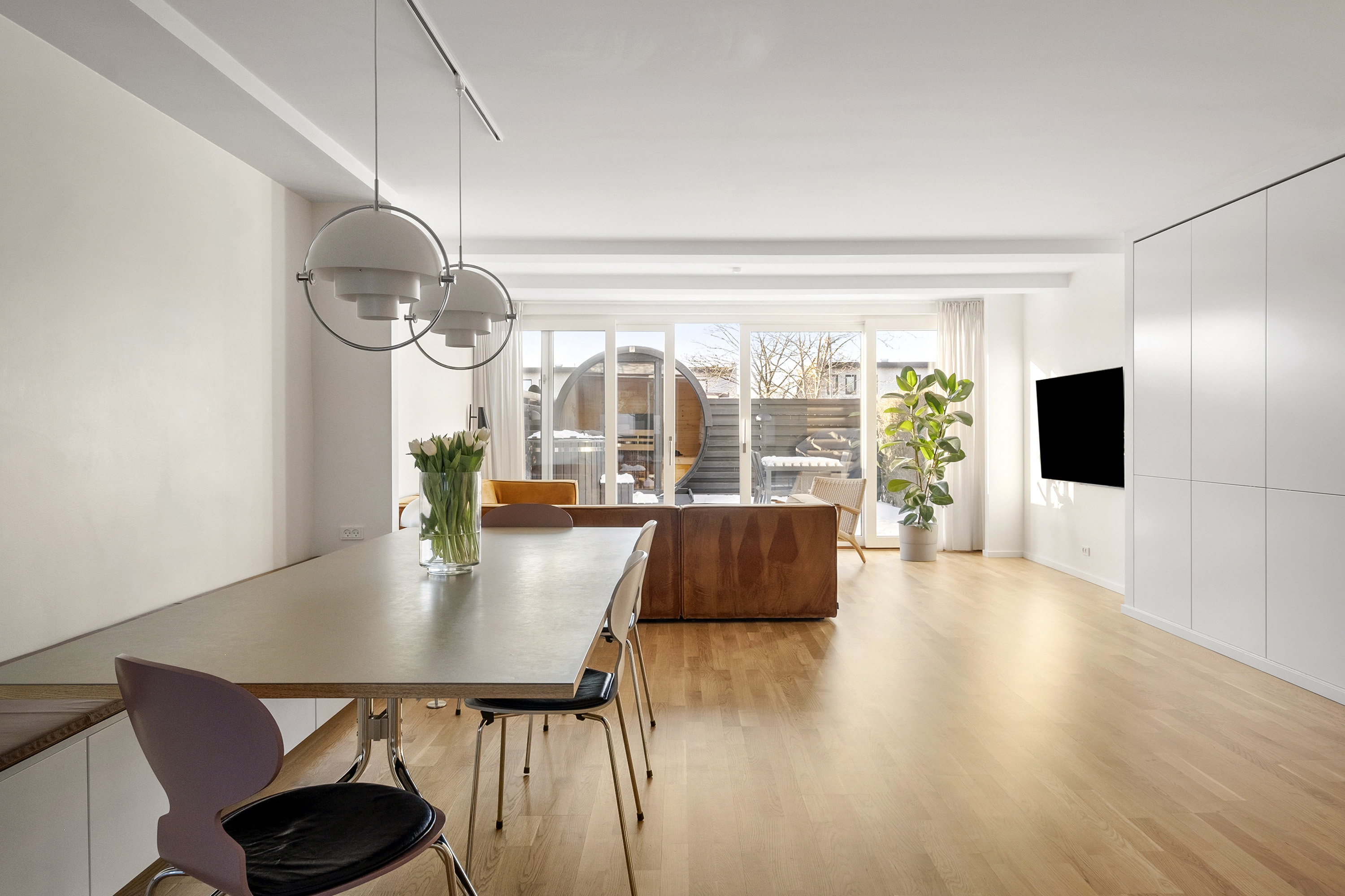 Fremhævet spisestue billede i fuldskærmstilstand. Billede af Ligustervangen 112, 3450 Allerød