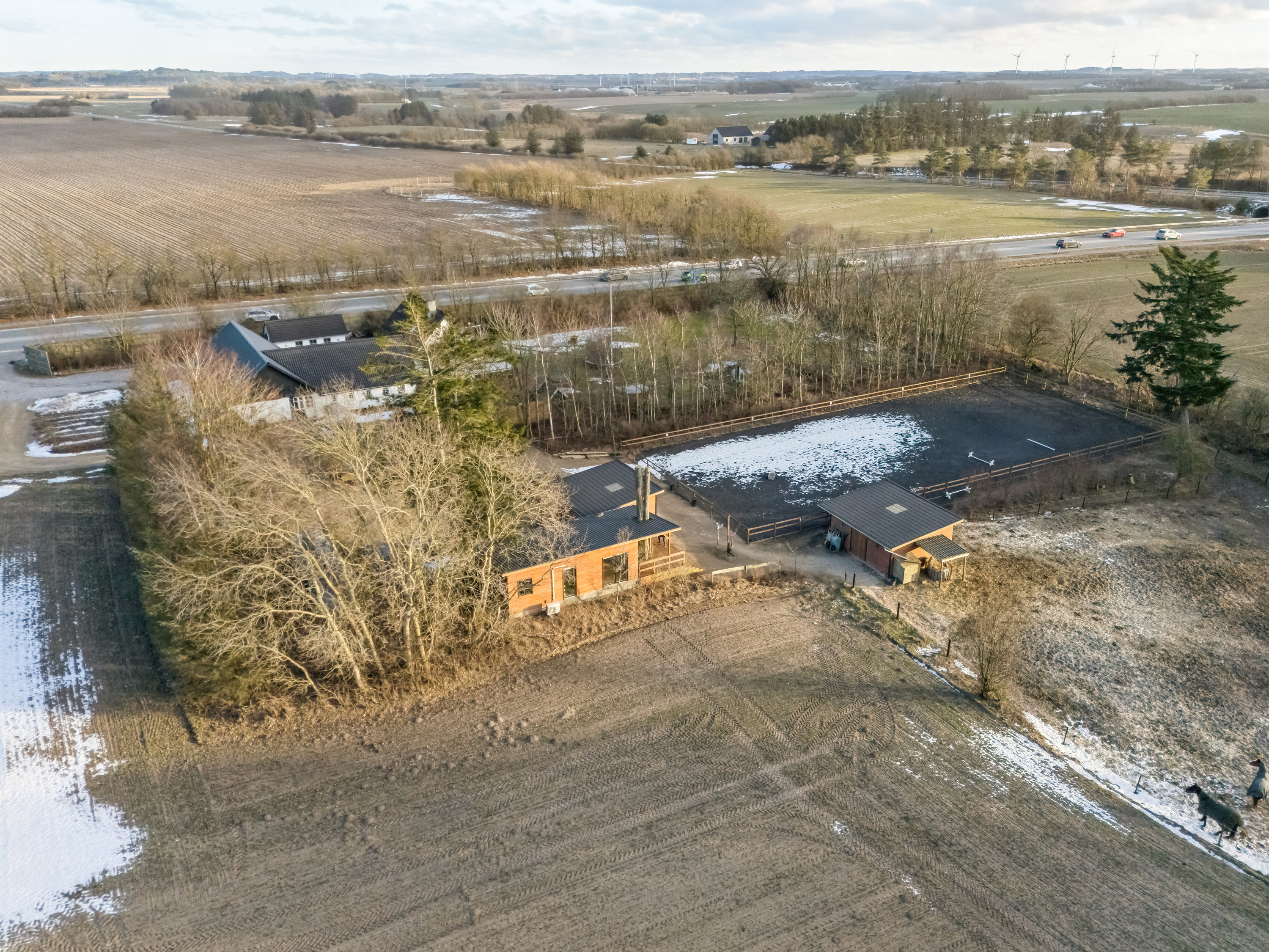 Fremhævet luftfoto billede i fuldskærmstilstand. Billede af Ålborgvej 202, 9800 Hjørring