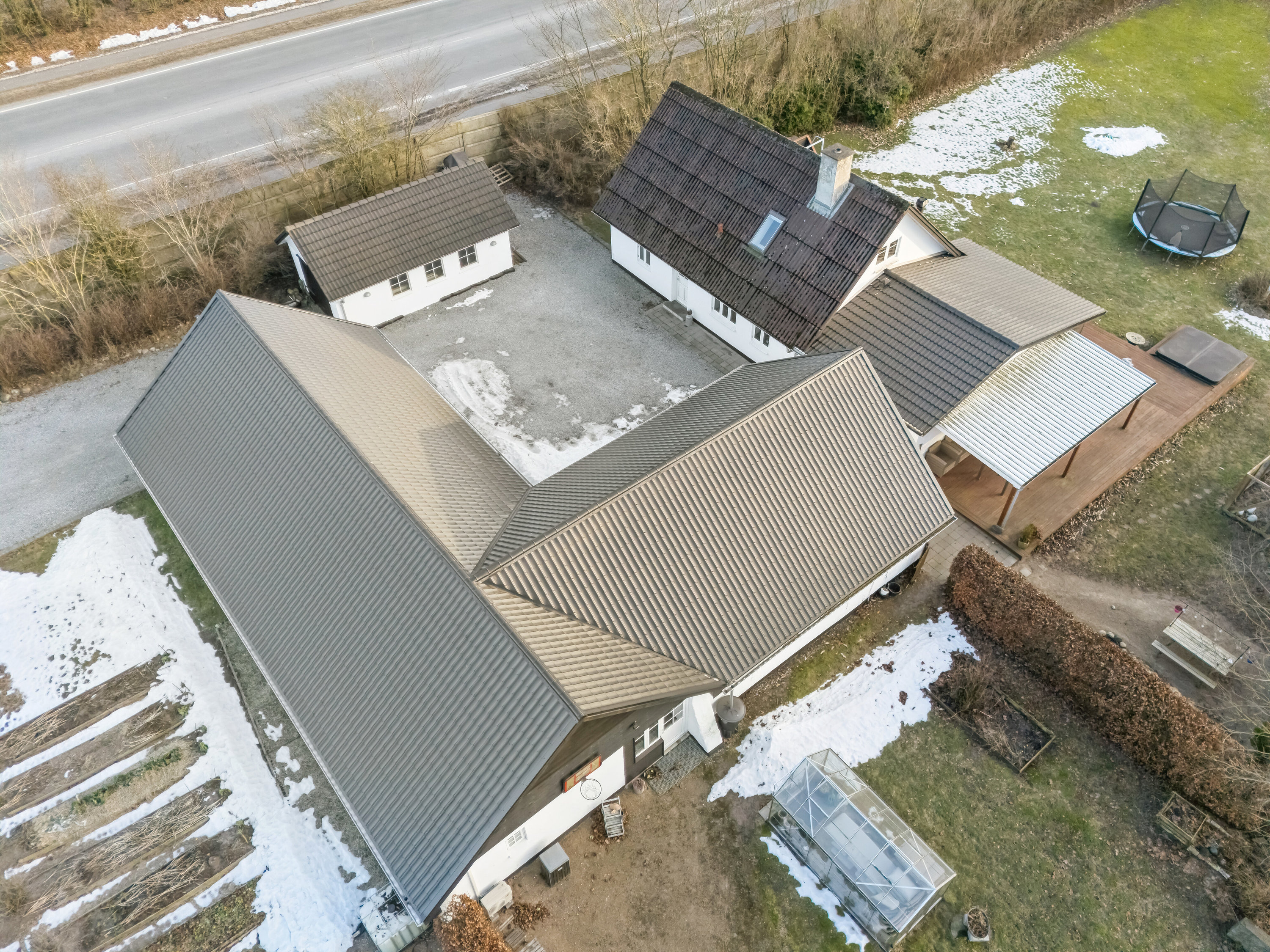 Fremhævet luftfoto billede i fuldskærmstilstand. Billede af Ålborgvej 202, 9800 Hjørring