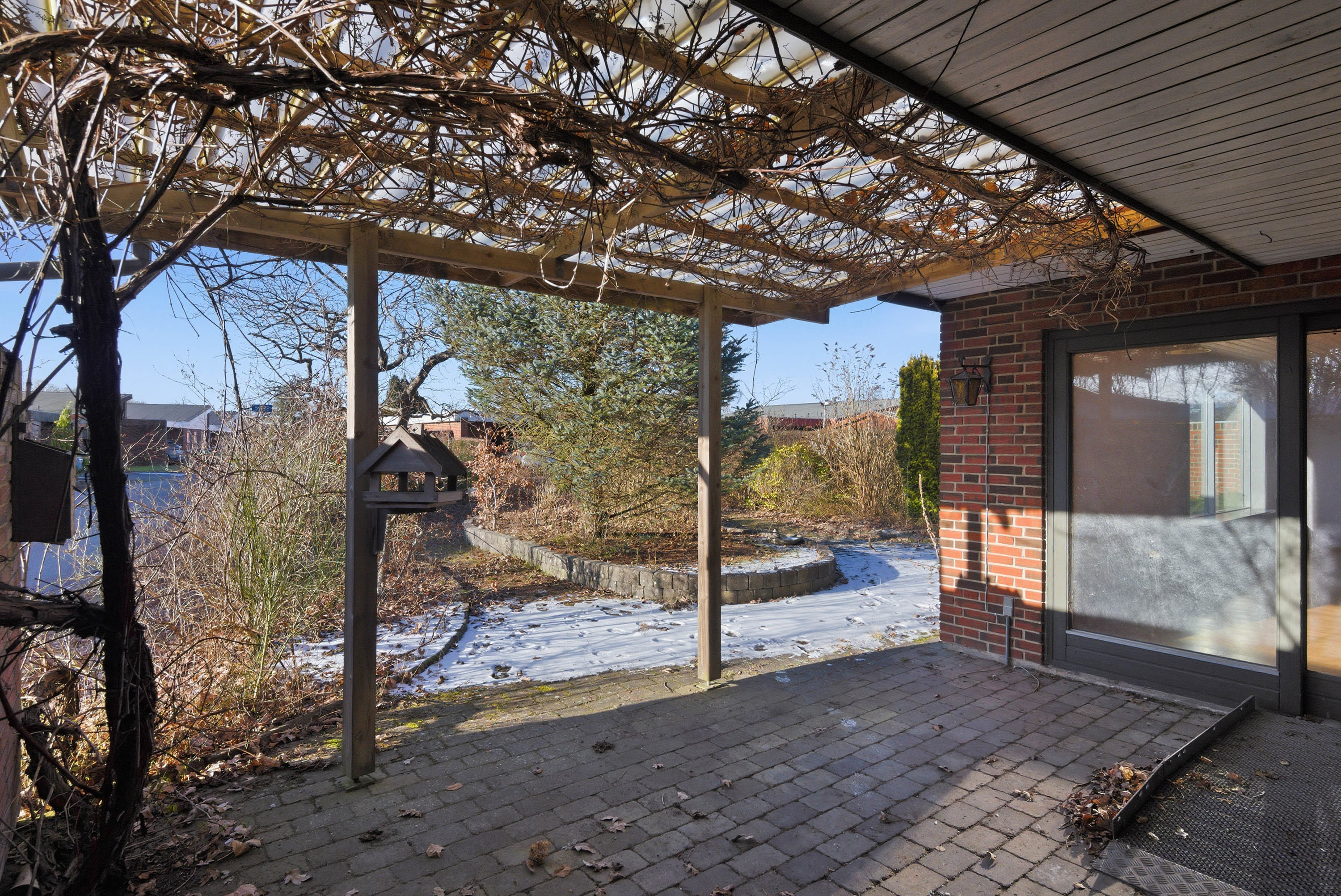 Fremhævet overdækket terrasse billede i fuldskærmstilstand. Billede af Laubsvej 89, 7500 Holstebro