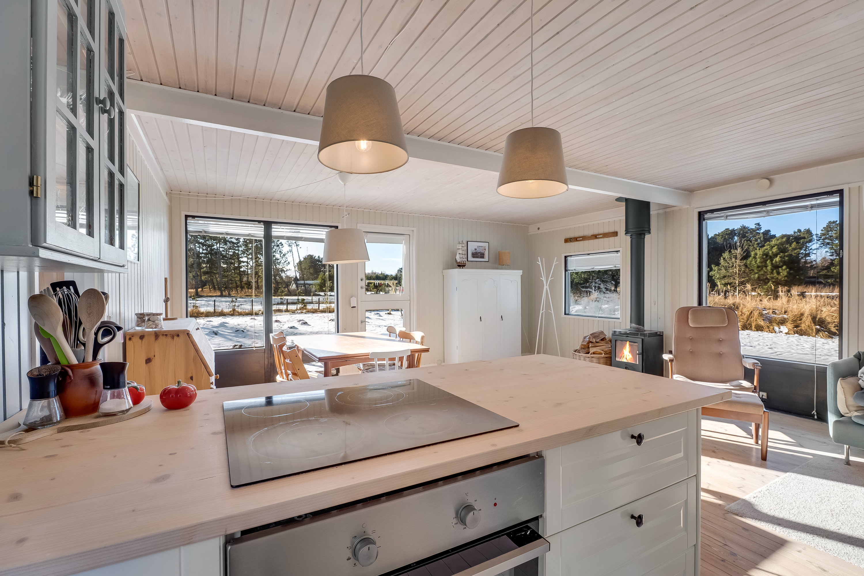 Fremhævet køkken billede i fuldskærmstilstand. Billede af Fasanvænget 5, Saksfjed Ø, 4970 Rødby