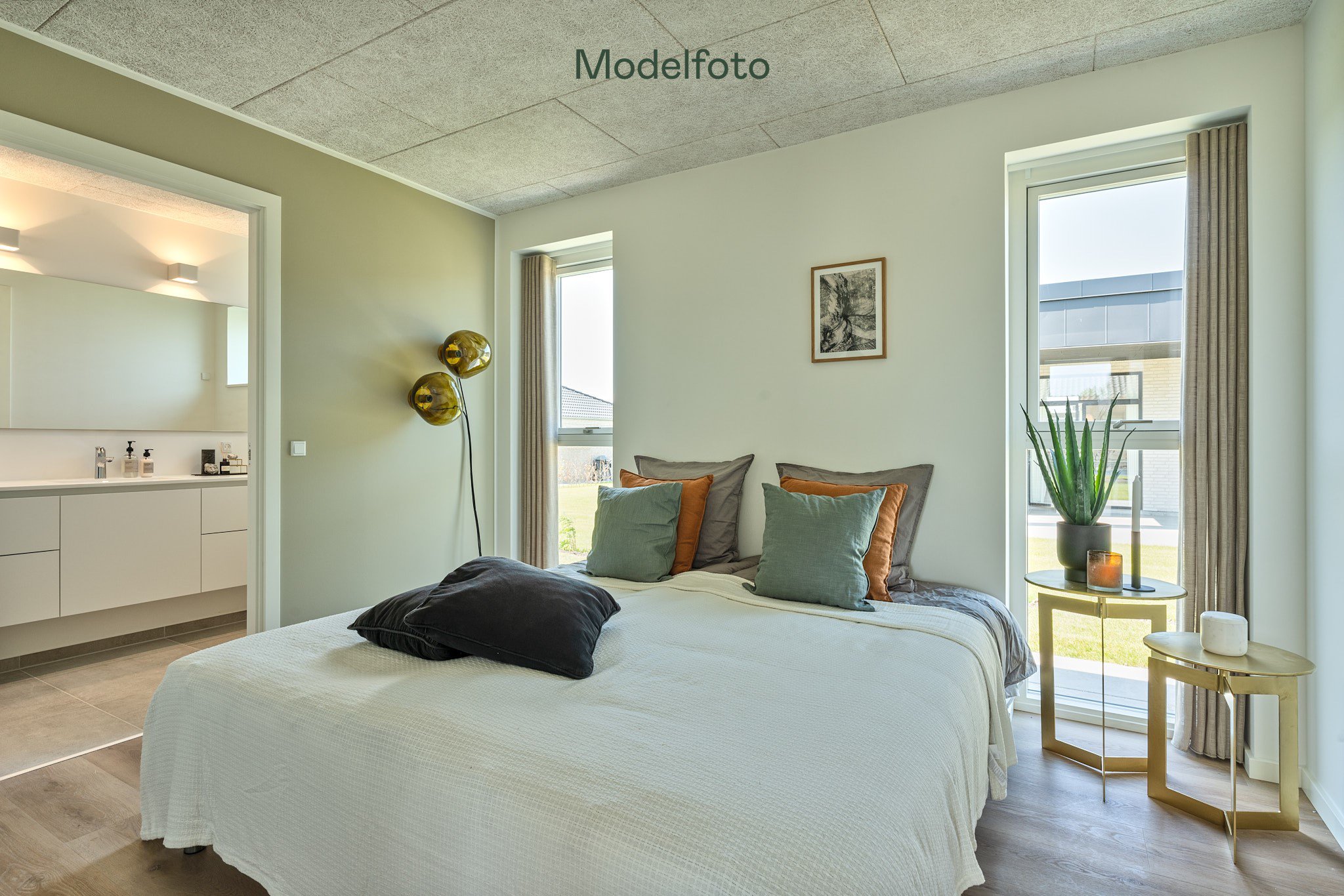 Fremhævet soveværelse idé billede i fuldskærmstilstand. Billede af Præstegårdens Mark 1, 9440 Aabybro