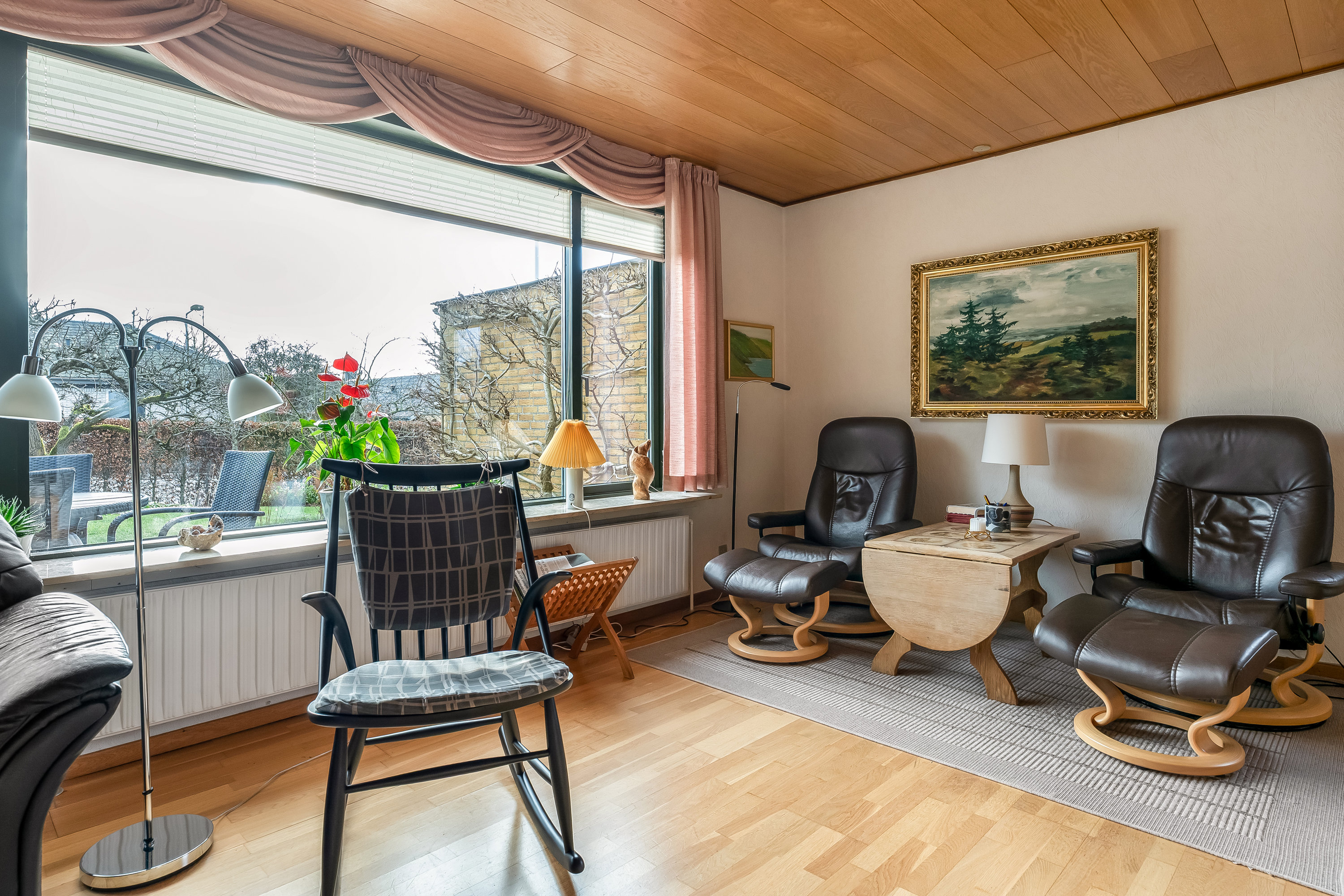 Fremhævet stue billede i fuldskærmstilstand. Billede af Blomstertoften 43, Tjørring, 7400 Herning