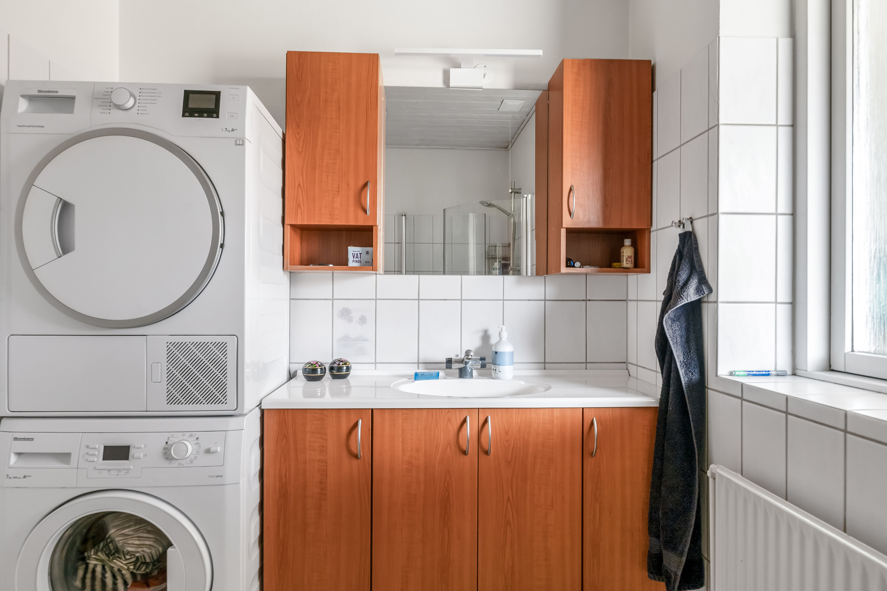 Fremhævet badeværelse billede i fuldskærmstilstand. Billede af Rønne Alle 316, 7451 Sunds