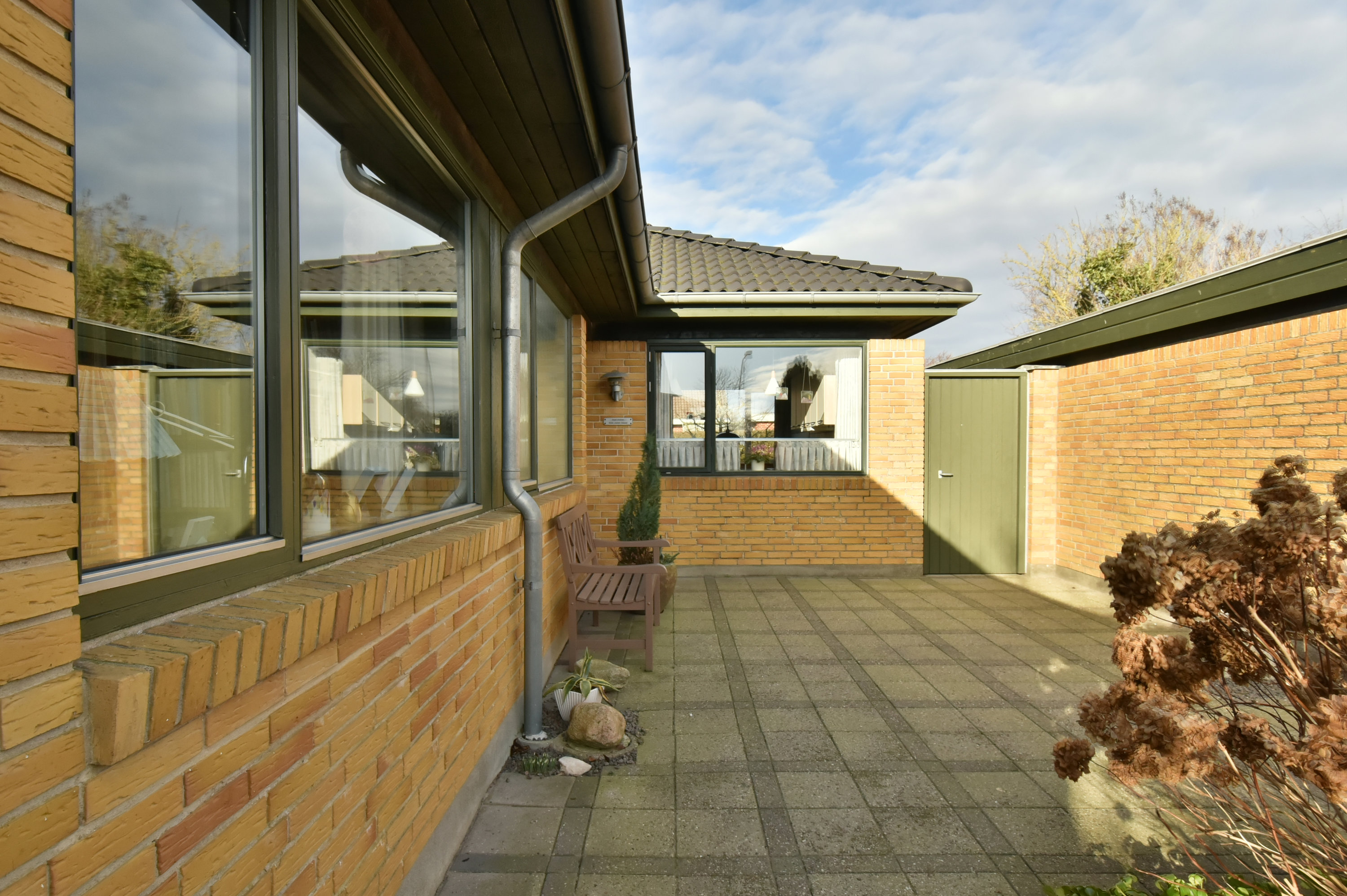 Fremhævet terrasse billede i fuldskærmstilstand. Billede af Blomstertoften 43, Tjørring, 7400 Herning