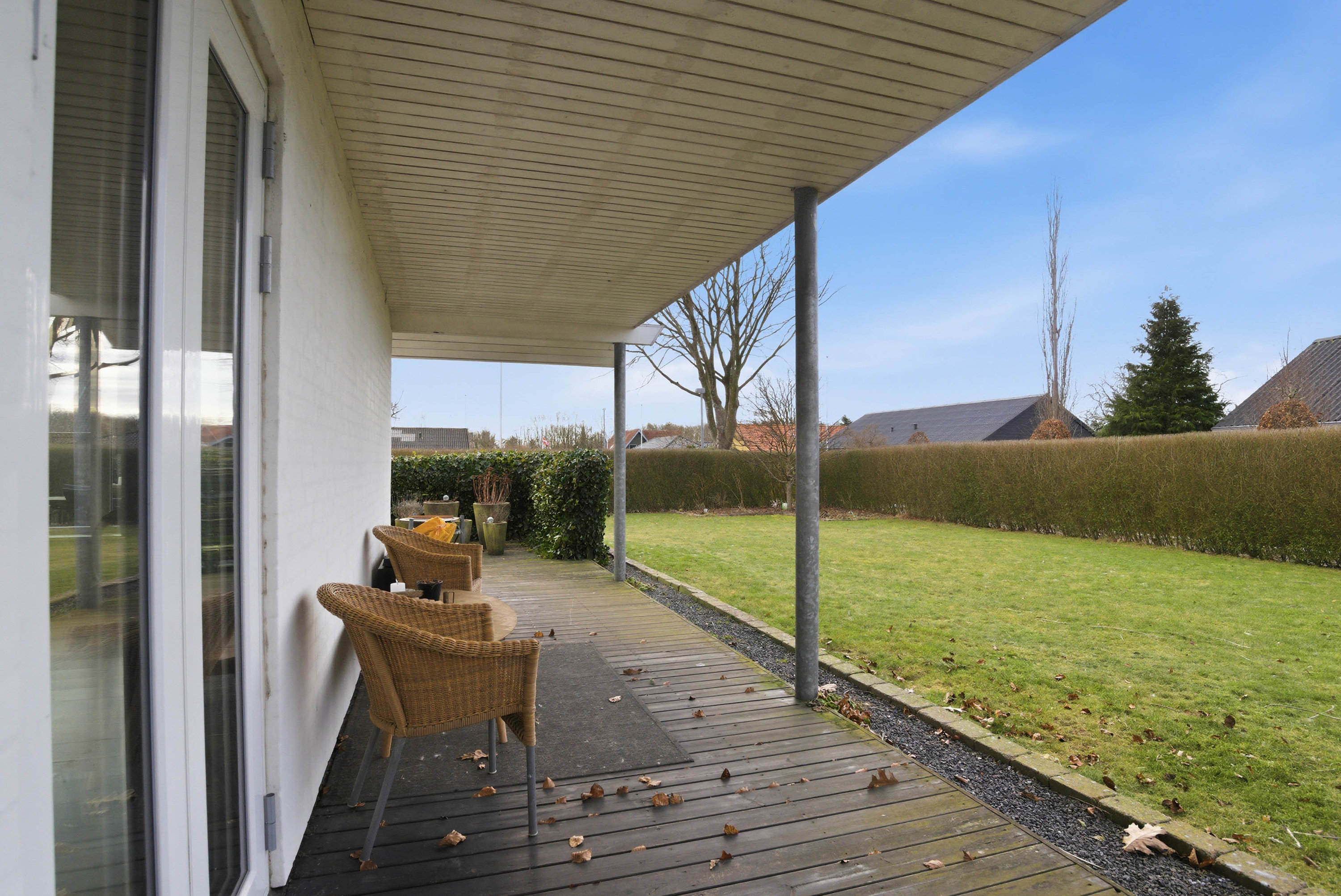 Fremhævet terrasse billede i fuldskærmstilstand. Billede af Villavej 29, Mejrup, 7500 Holstebro