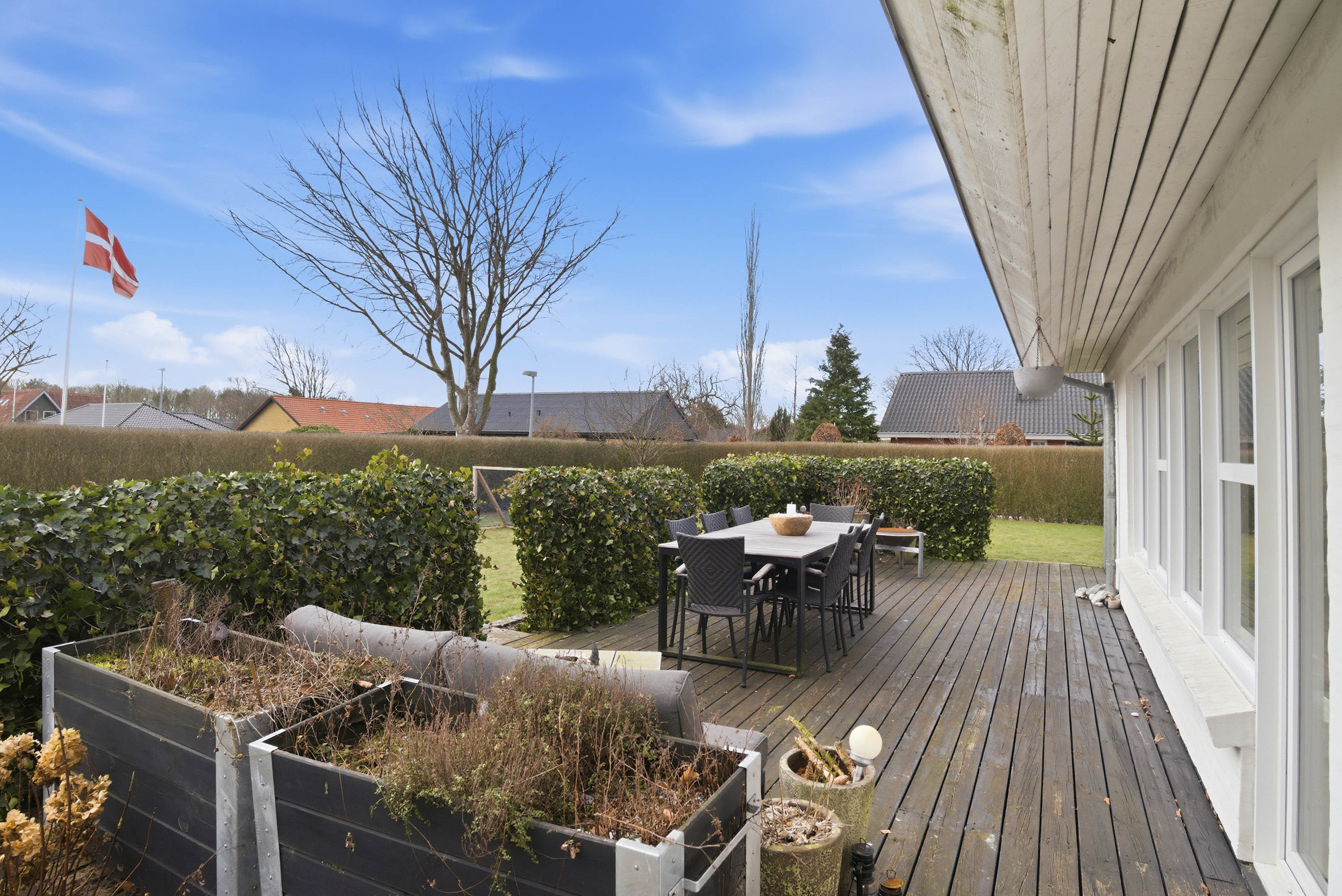 Fremhævet terrasse billede i fuldskærmstilstand. Billede af Villavej 29, Mejrup, 7500 Holstebro