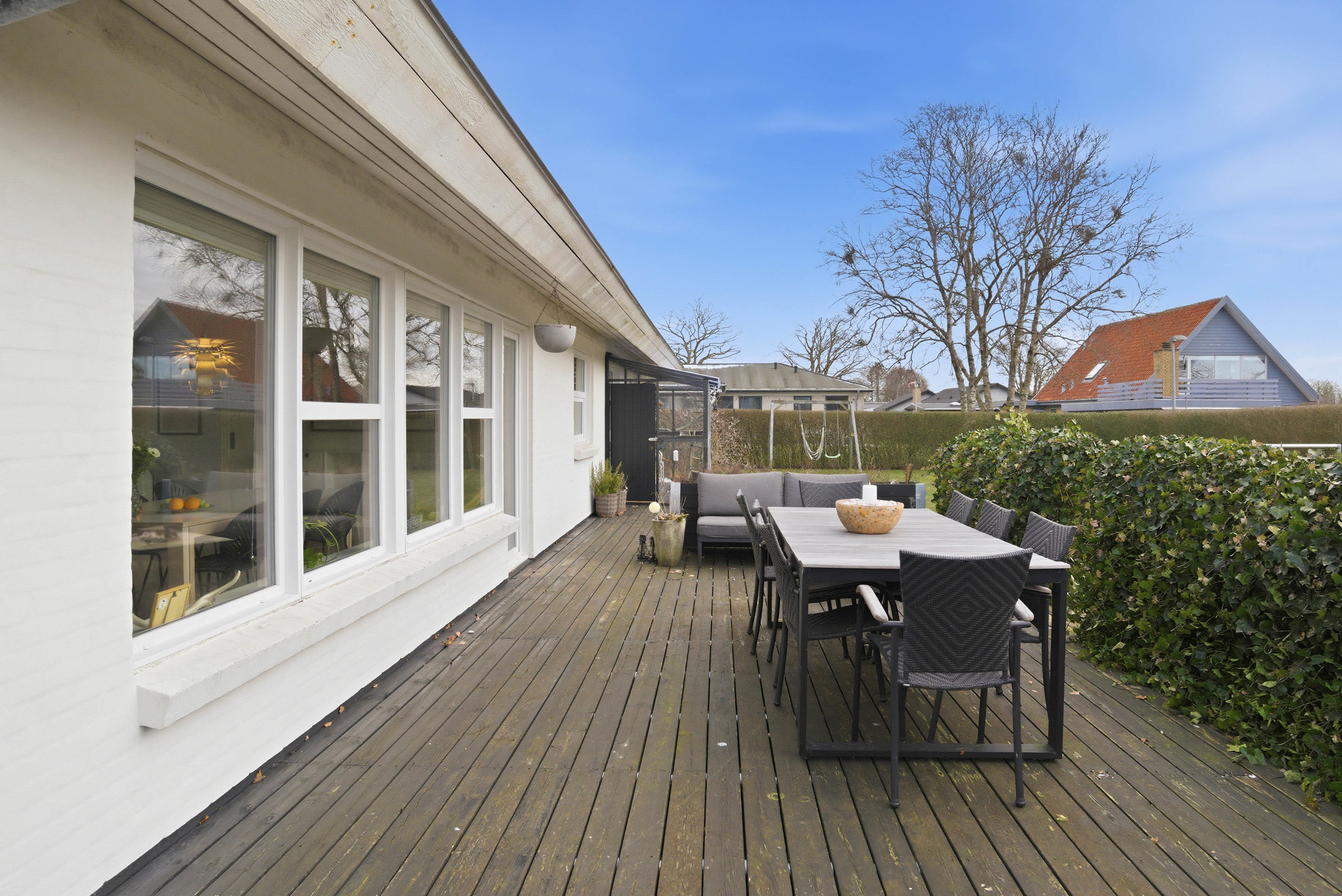 Fremhævet terrasse billede i fuldskærmstilstand. Billede af Villavej 29, Mejrup, 7500 Holstebro