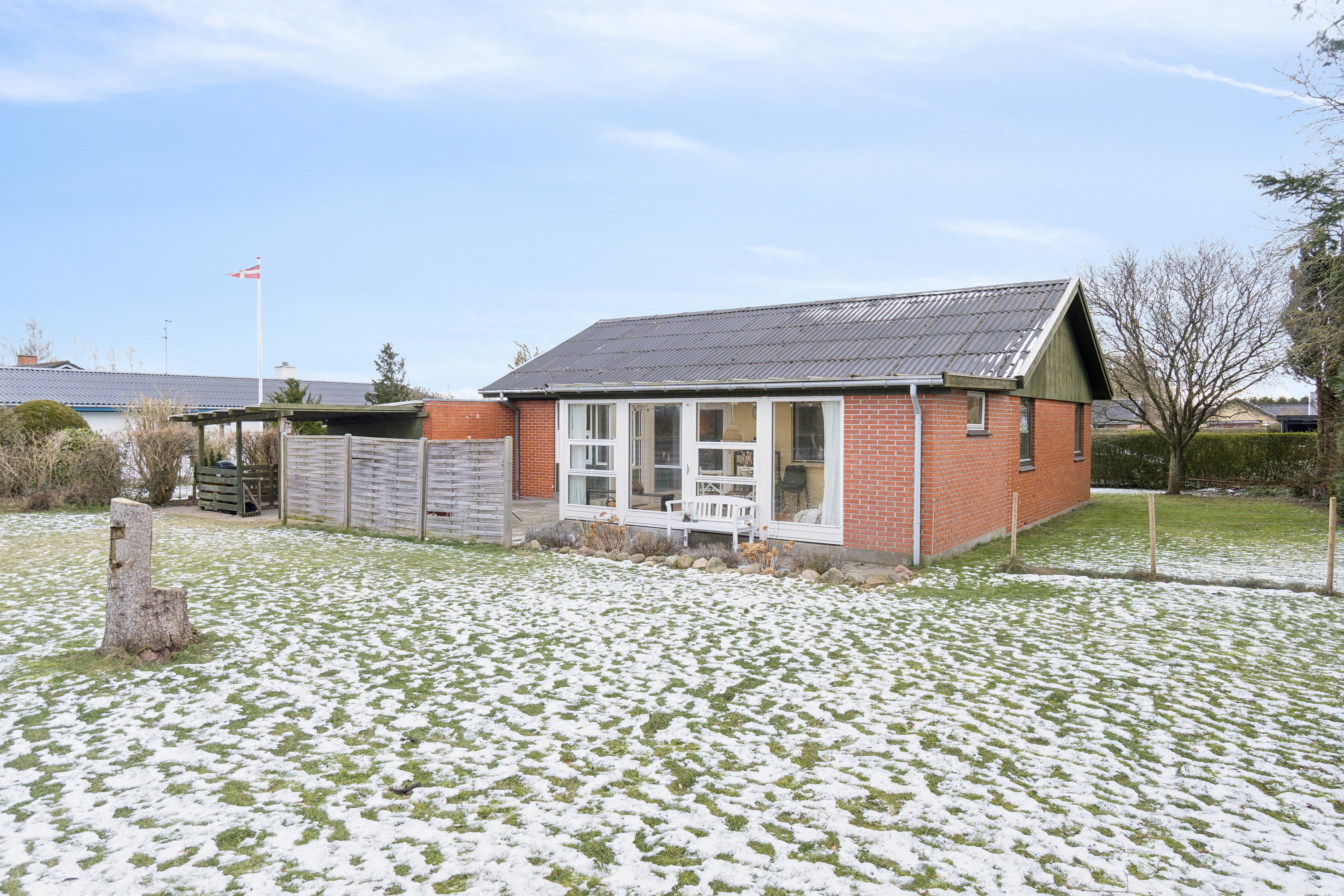 Fremhævet set fra haven billede i fuldskærmstilstand. Billede af Flakkebjerg Birkevej 9, Flakkebjerg, 4200 Slagelse