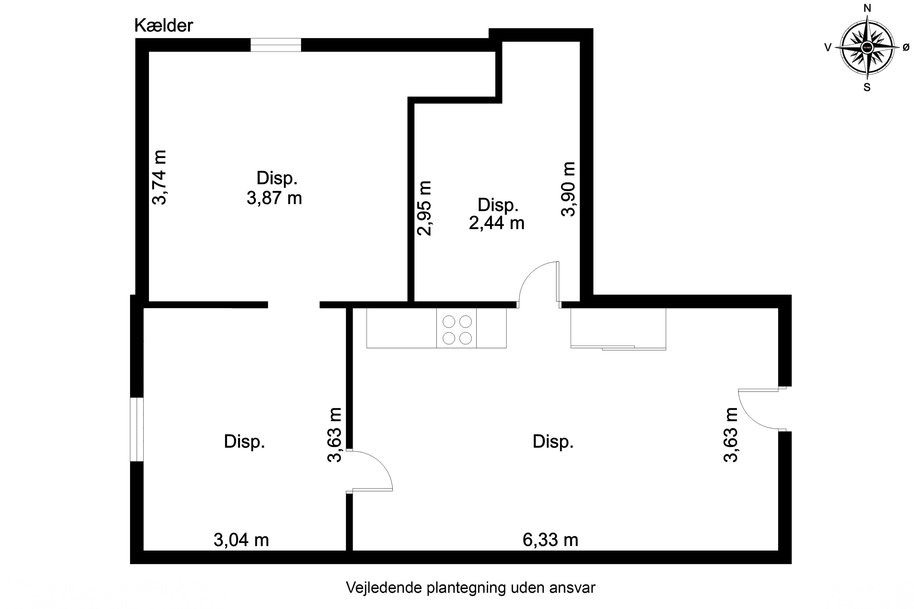 Plantegninger billede af Hornborgvej 28, Flemming, 8762 Flemming