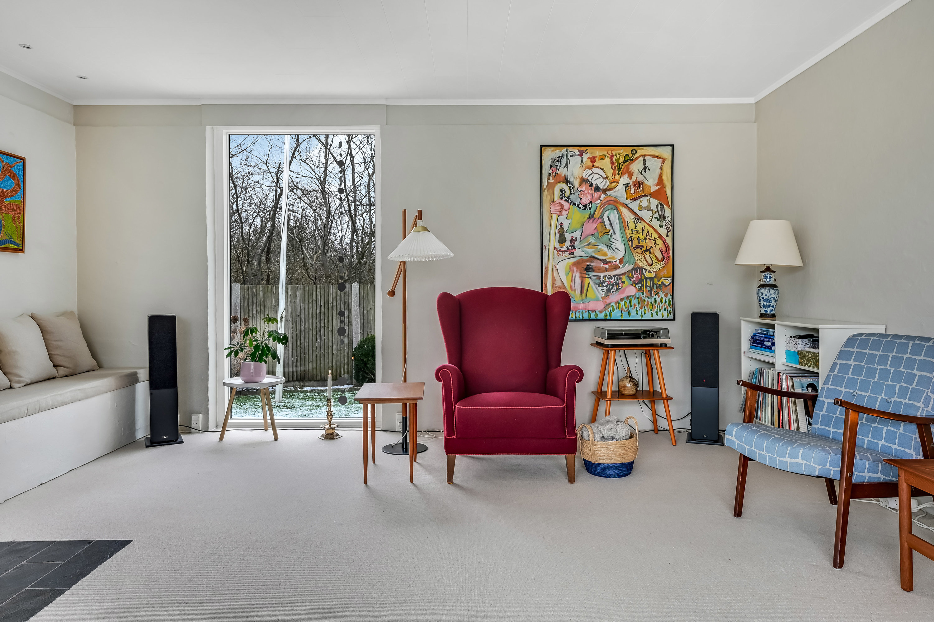 Fremhævet stue billede i fuldskærmstilstand. Billede af Snerlevej 4, 6710 Esbjerg V