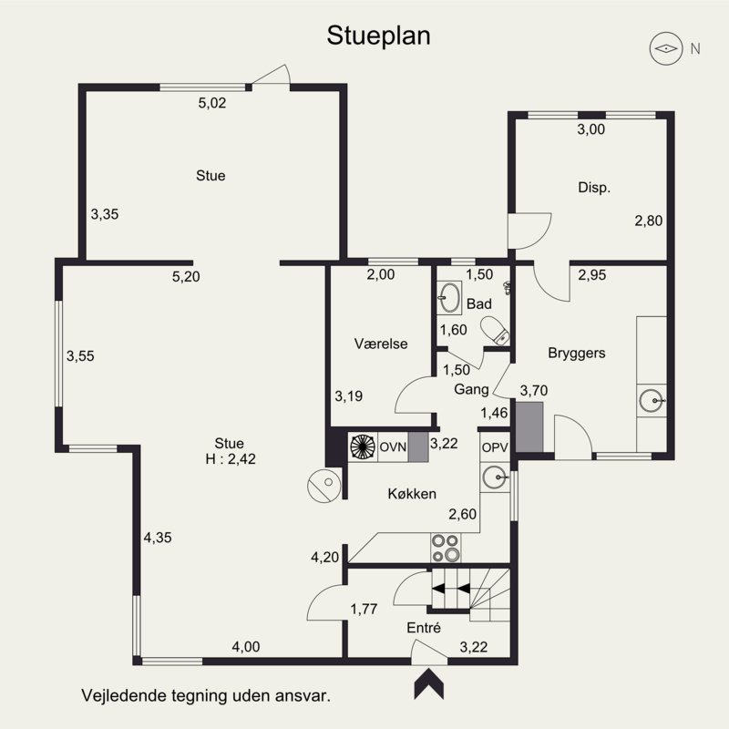 Plantegninger billede af Torupvej 8, 8350 Hundslund