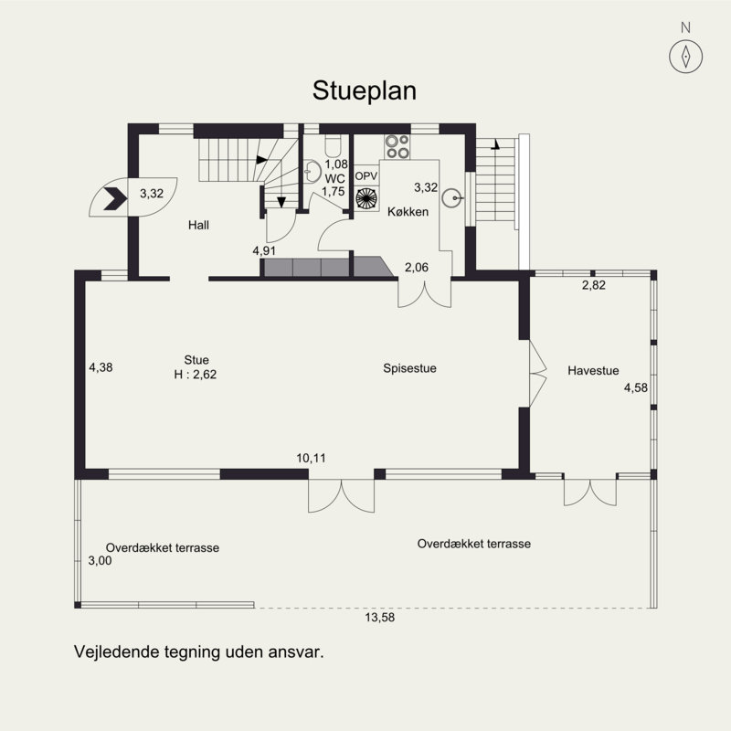 Plantegninger billede af Hjortevangen 3, 2920 Charlottenlund