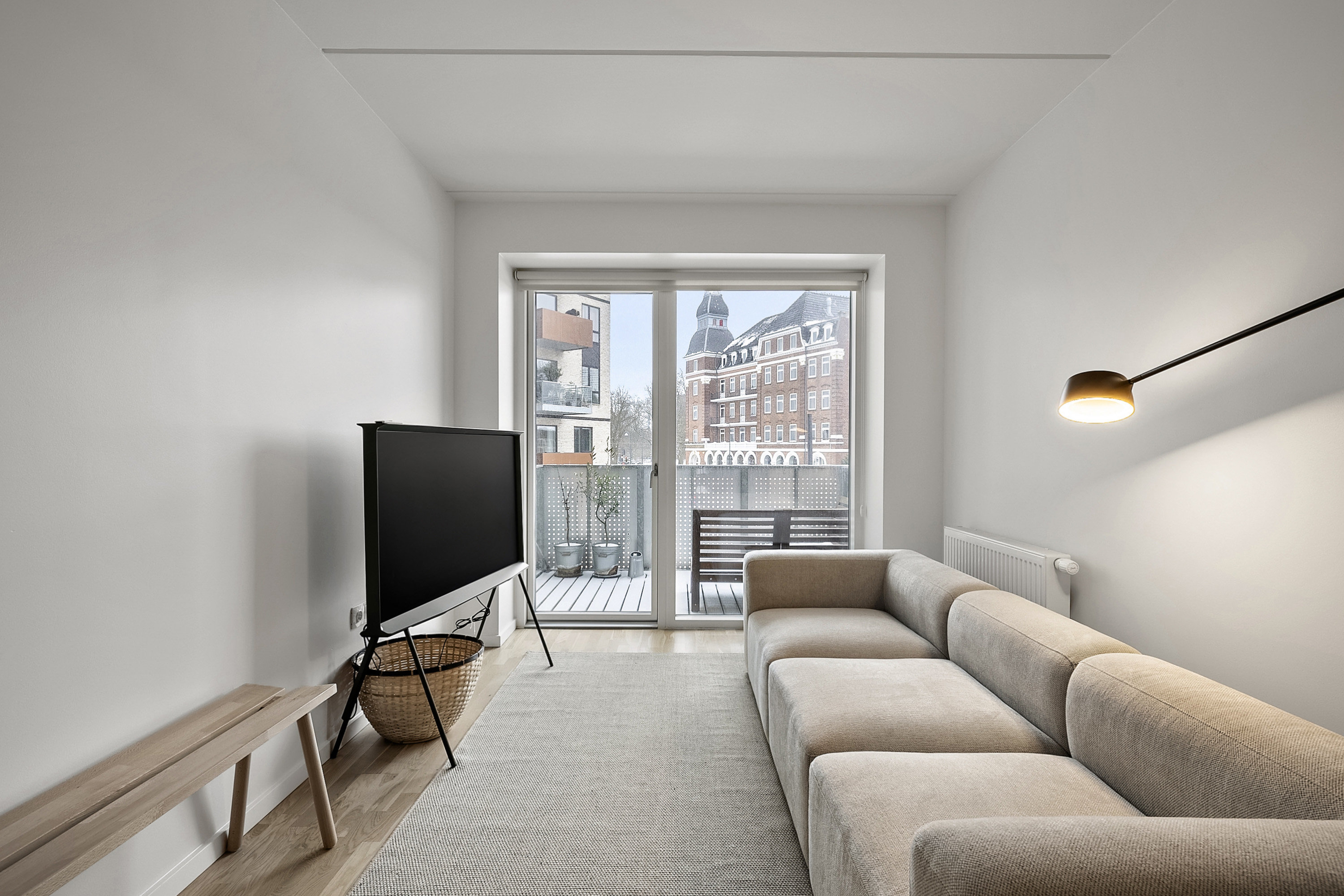 Fremhævet stue billede i fuldskærmstilstand. Billede af Østre Stationsvej 37L, 1. 4., 5000 Odense C