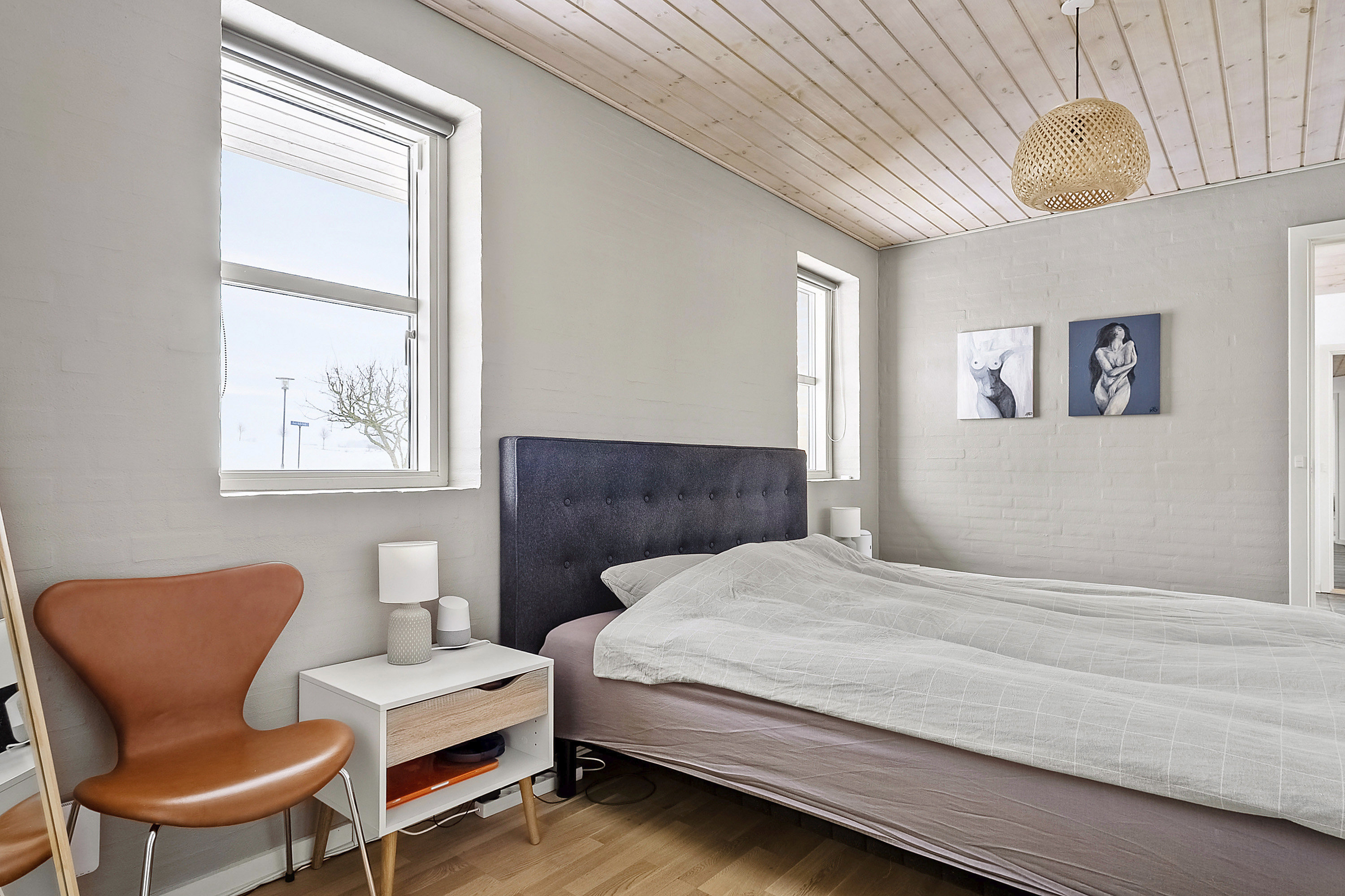 Fremhævet soveværelse billede i fuldskærmstilstand. Billede af Røde Mølle Banke 14, Søvind, 8700 Horsens