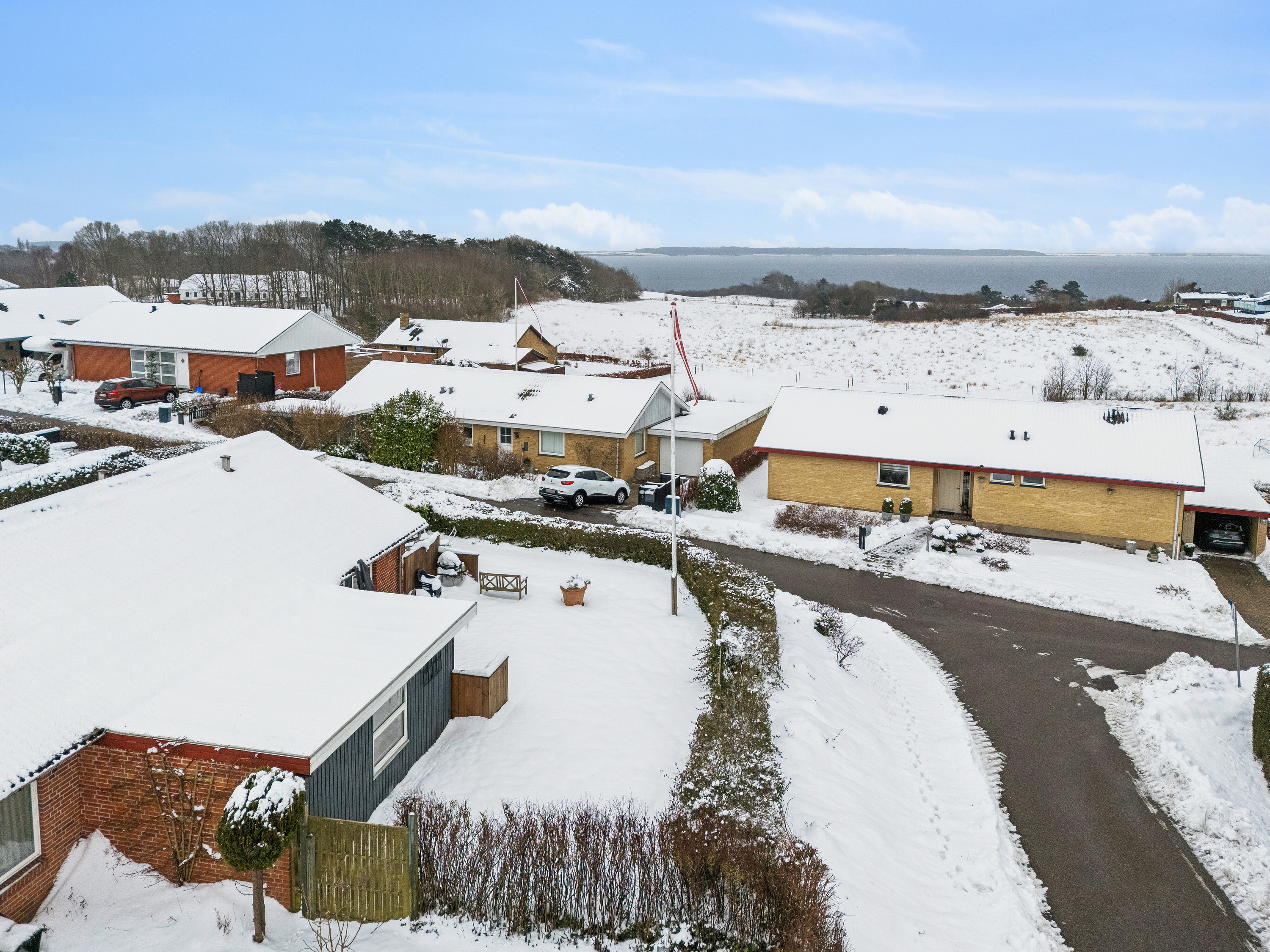 Fremhævet luftfoto billede i fuldskærmstilstand. Billede af Sandskrænten 8A, 4400 Kalundborg