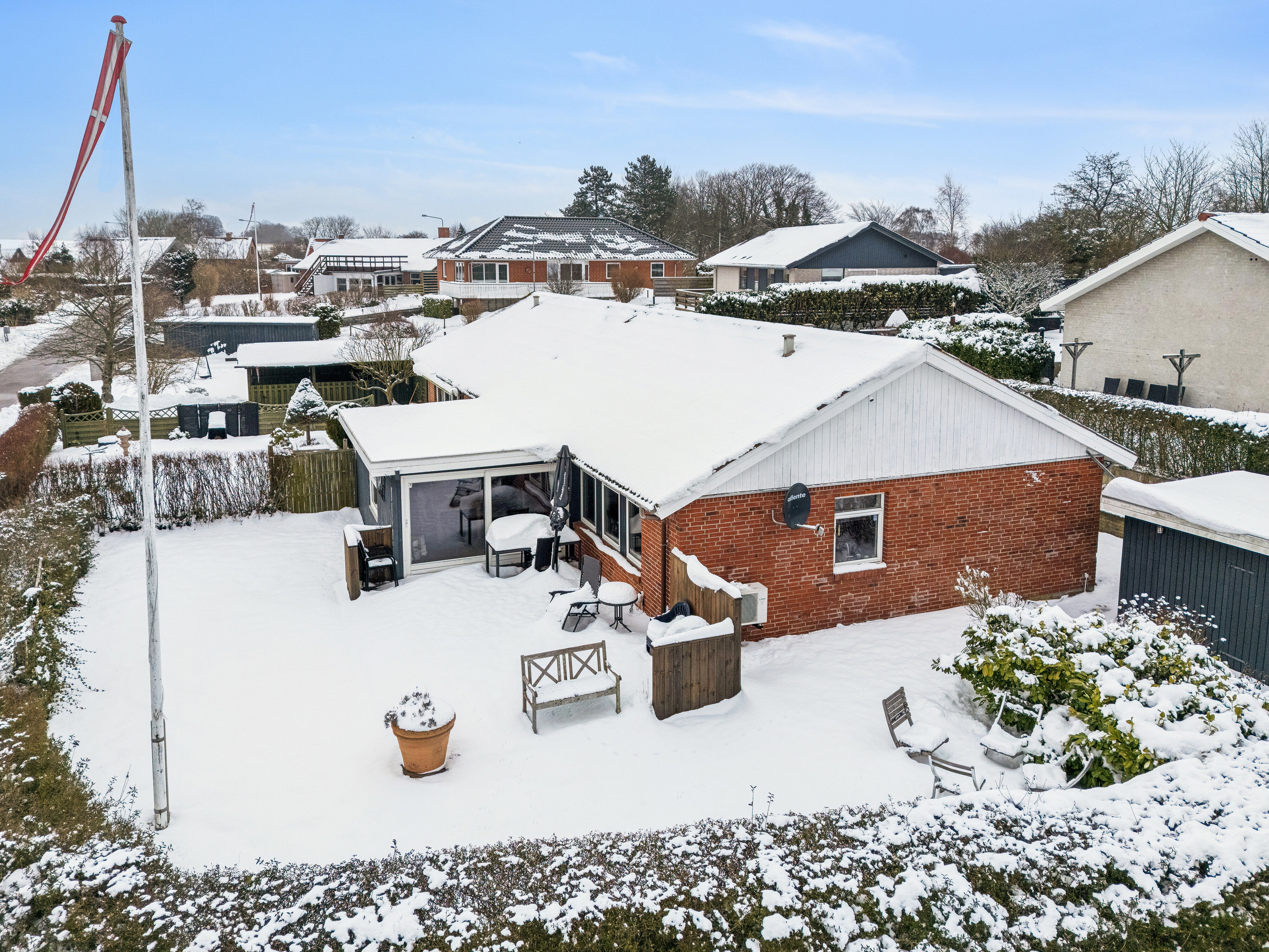 Fremhævet luftfoto billede i fuldskærmstilstand. Billede af Sandskrænten 8A, 4400 Kalundborg